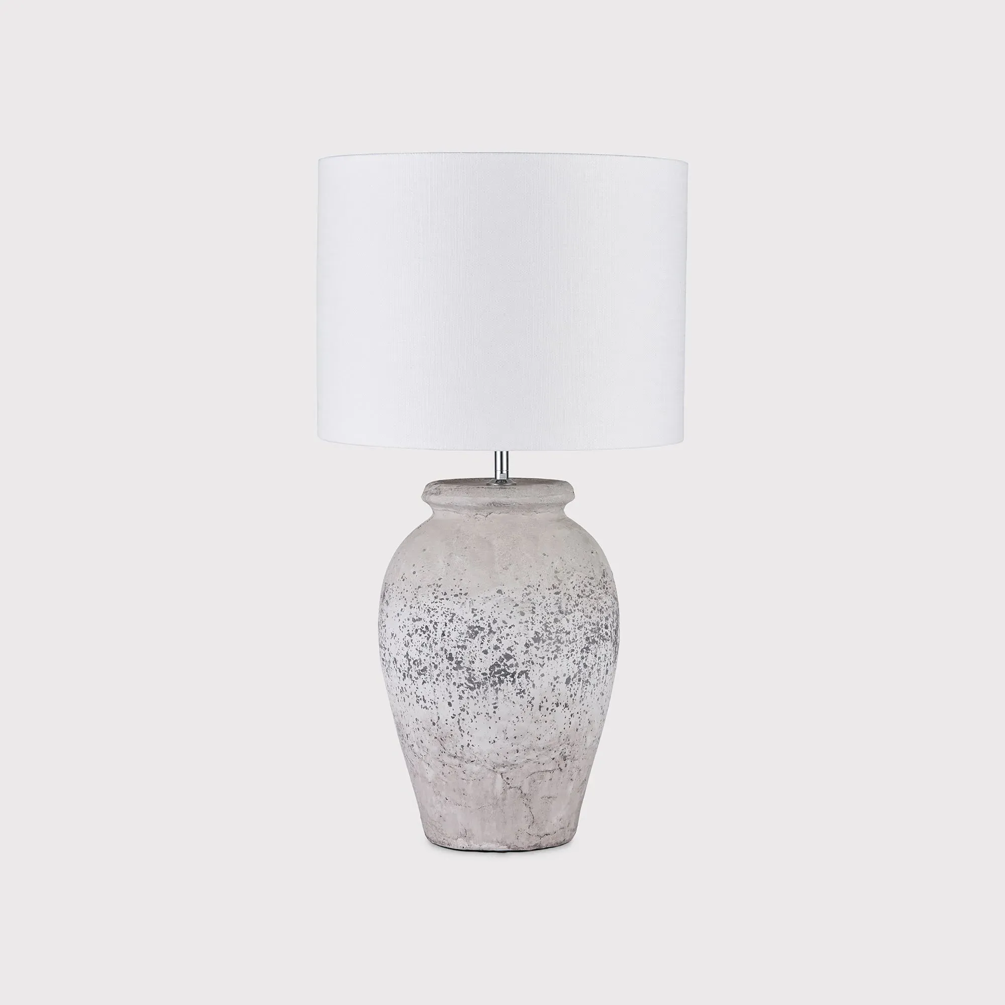 Stone Effect Table Lamp - Neutral, Ceramic image