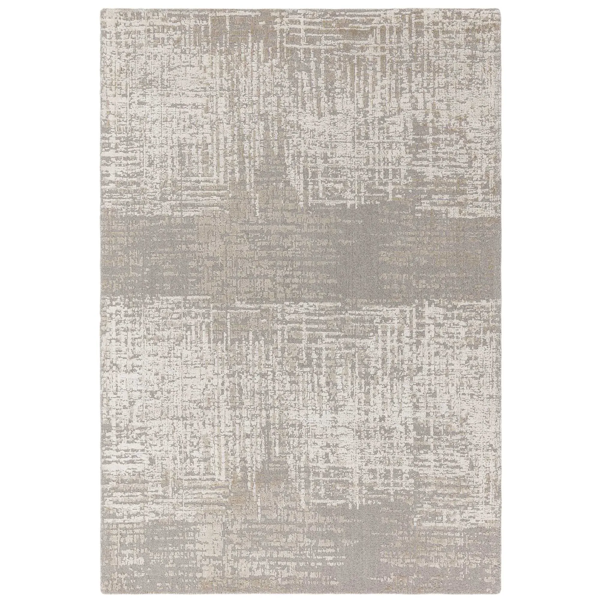 Strata Square Rug - Neutral, Wool Viscose