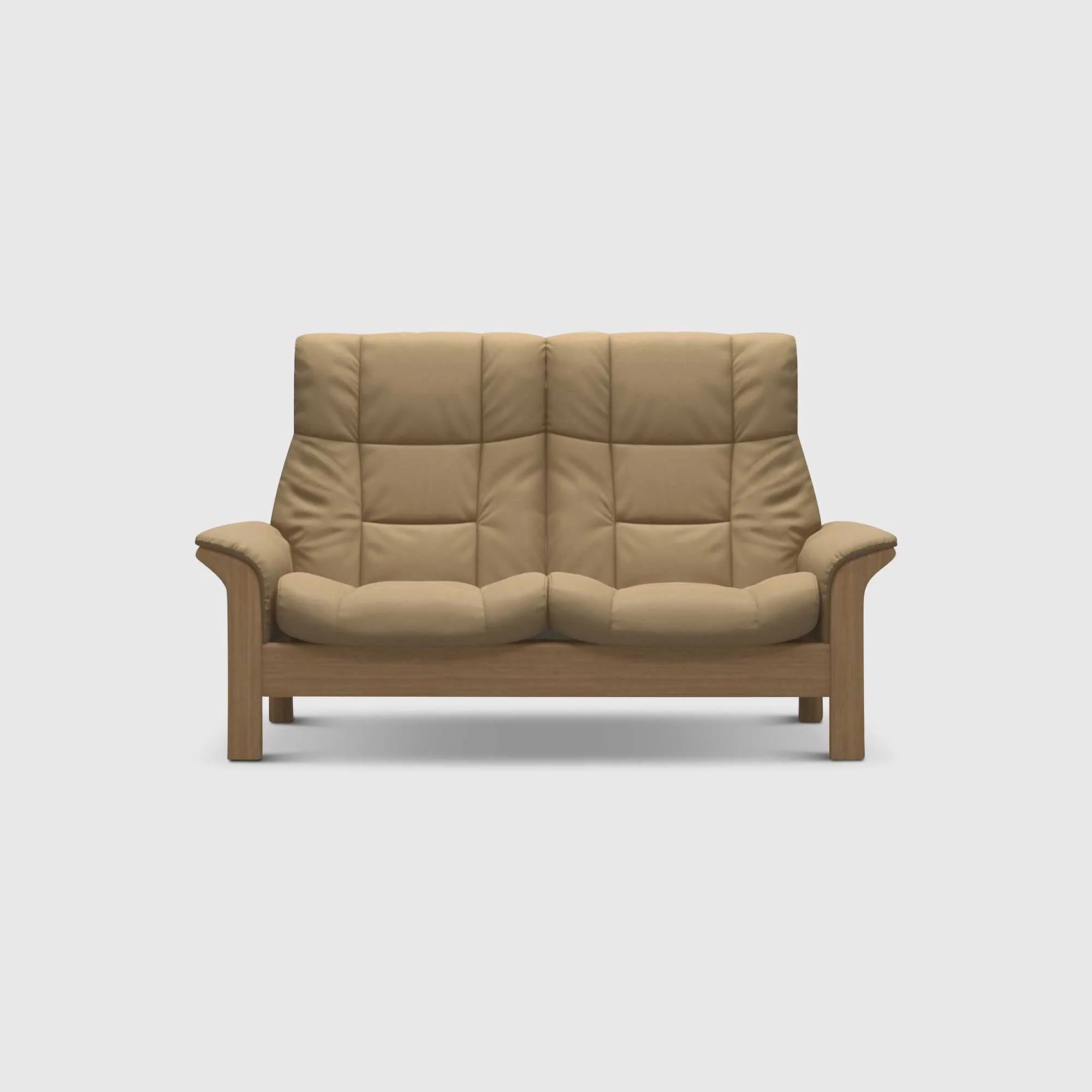 Stressless Buckingham 2-Seater Recliner Sofa - Neutral, Leather