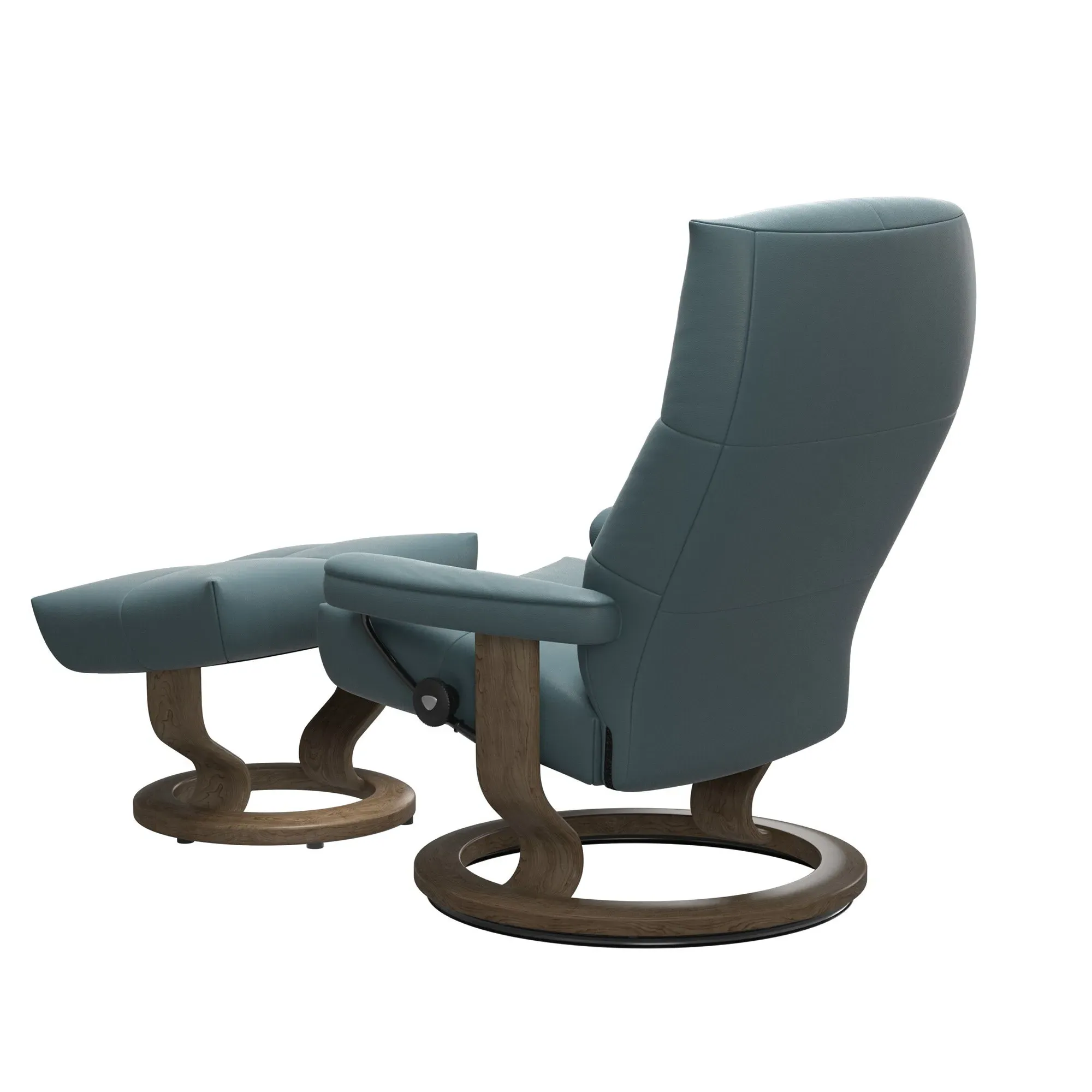 Stressless David Medium Recliner Chair & Footstool - Leather