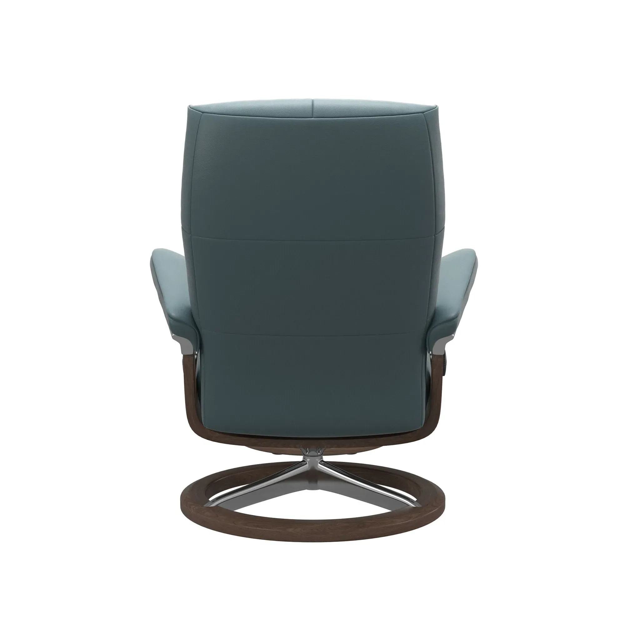 Stressless David Small Signature Recliner Chair & Footstool - Leather