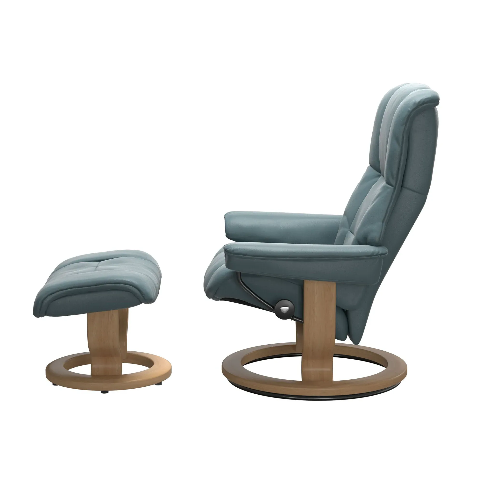 Stressless Mayfair Large Recliner Chair & Footstool - Leather