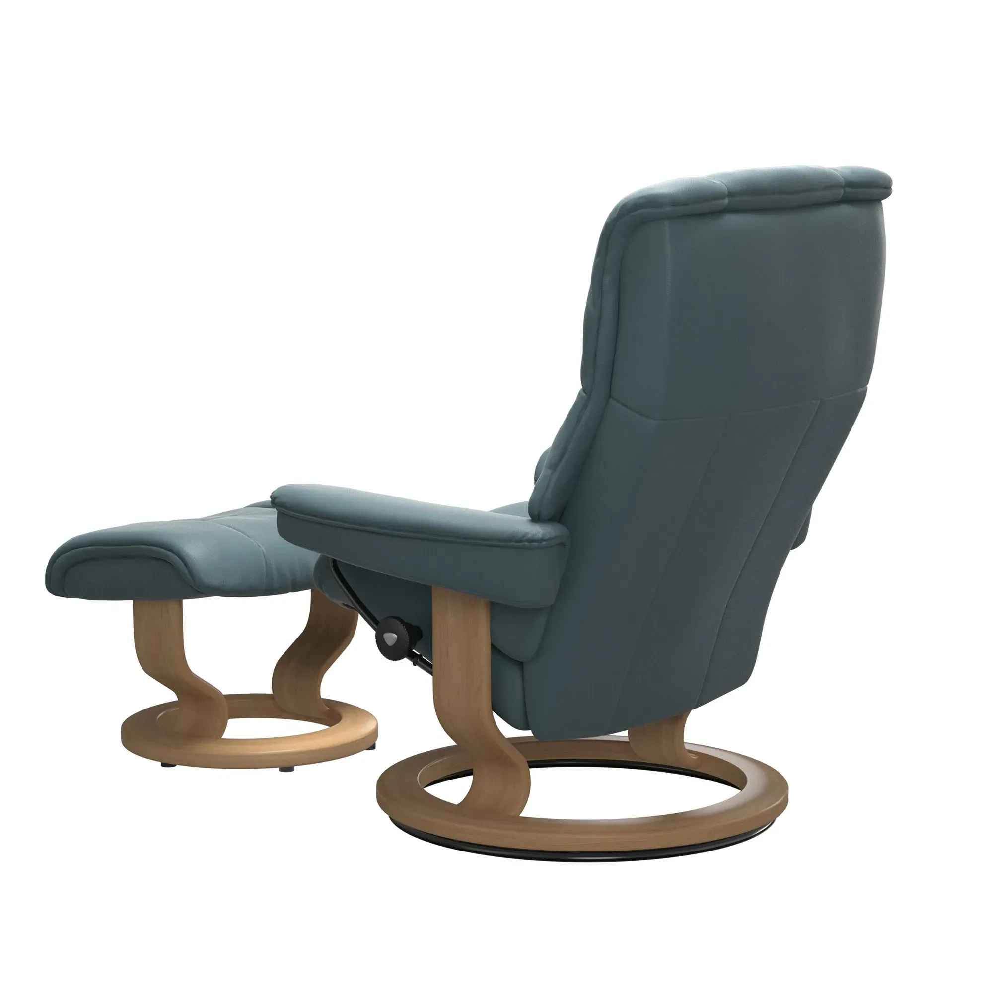 Stressless Mayfair Large Recliner Chair & Footstool - Leather