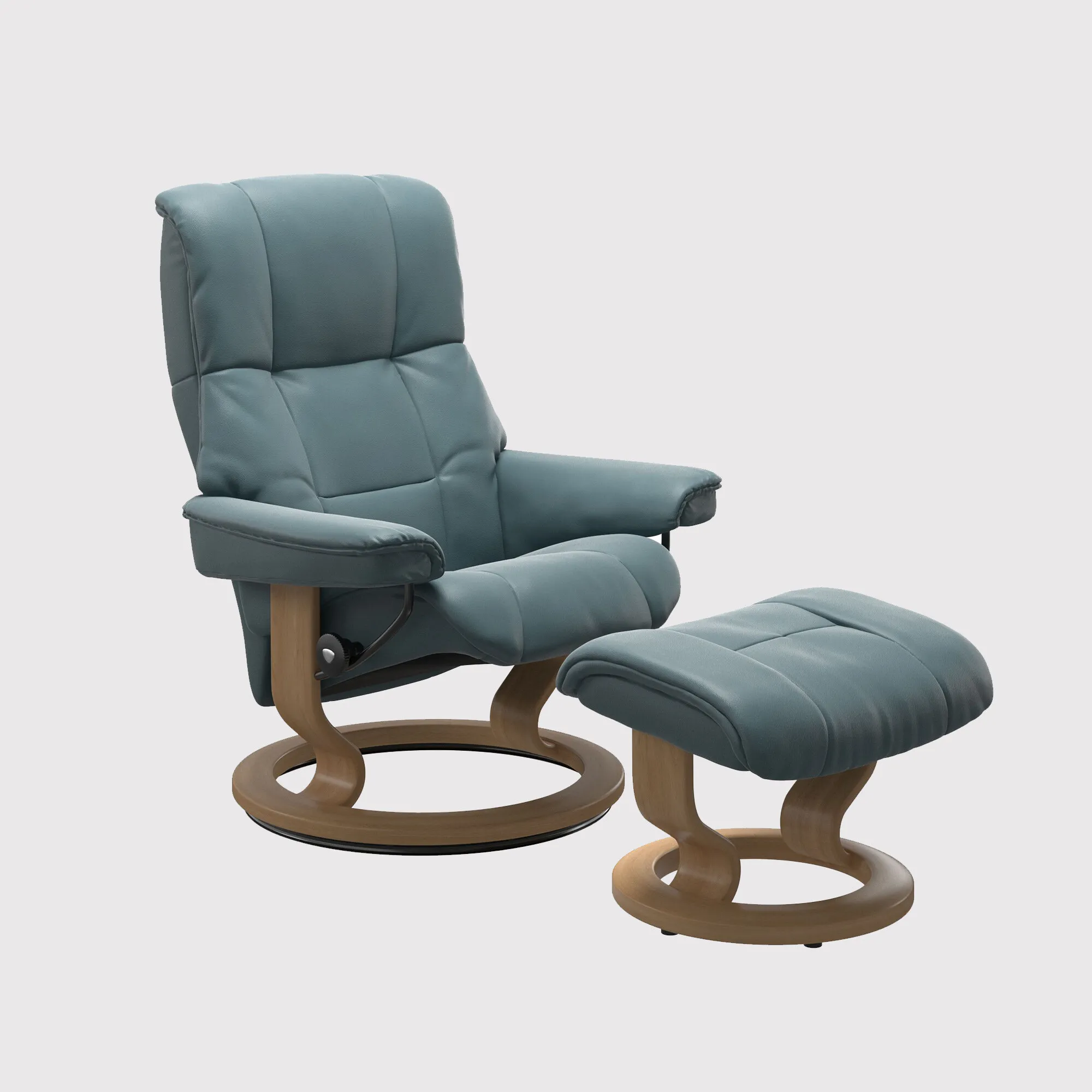 Stressless Mayfair Large Recliner Chair & Footstool - Leather image