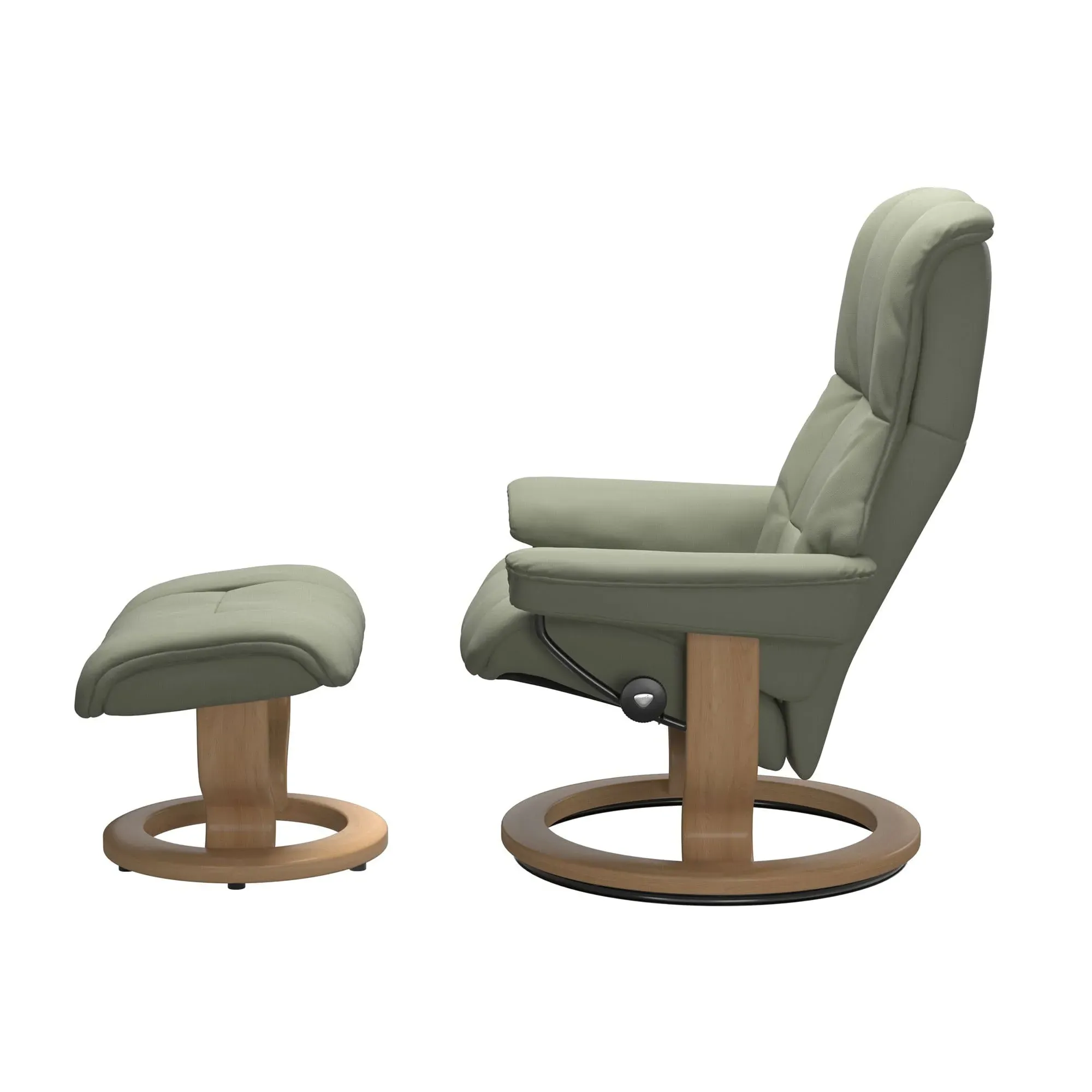 Stressless Mayfair Large Recliner Chair & Footstool - Leather