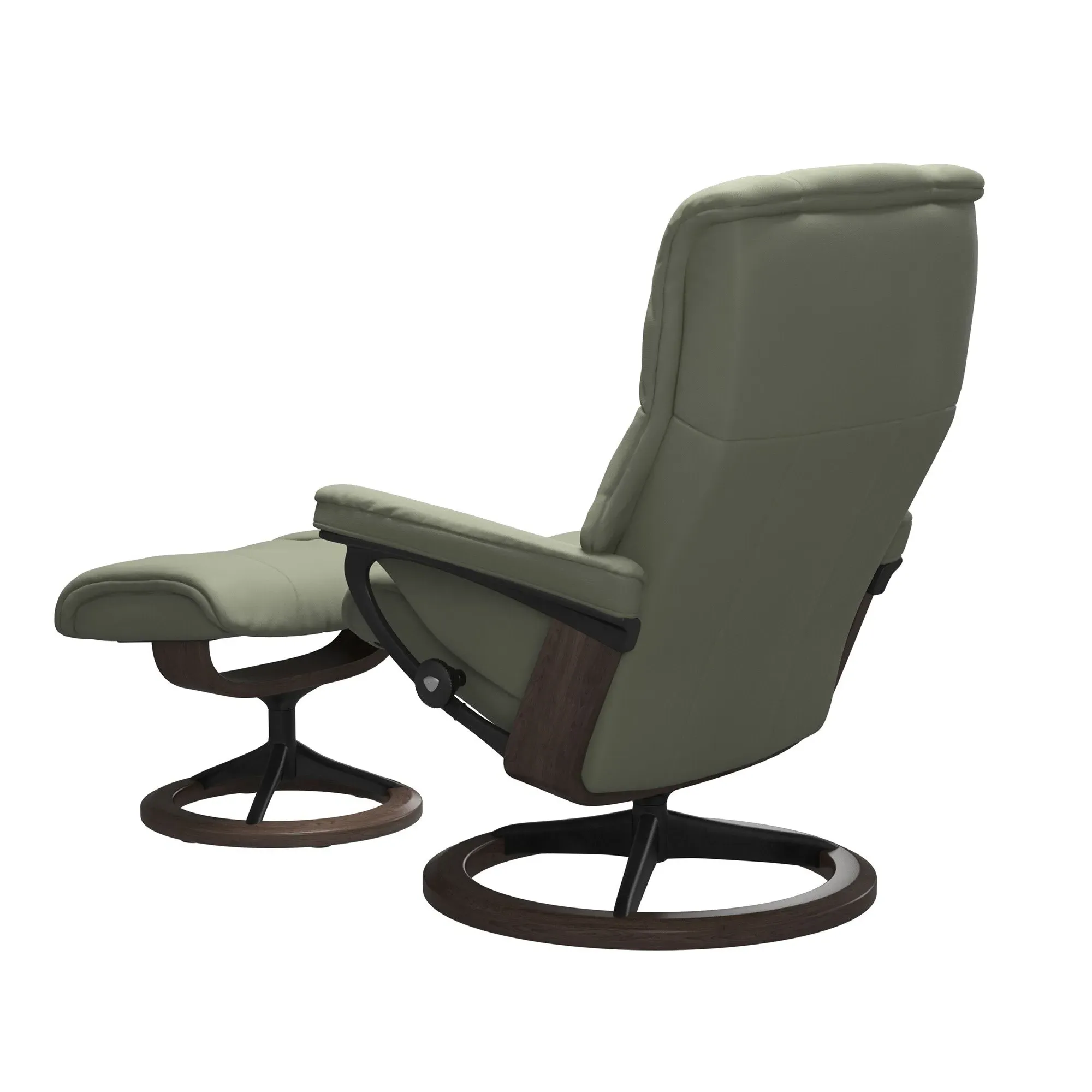 Stressless Mayfair Medium Signature Recliner Chair & Footstool - Leather