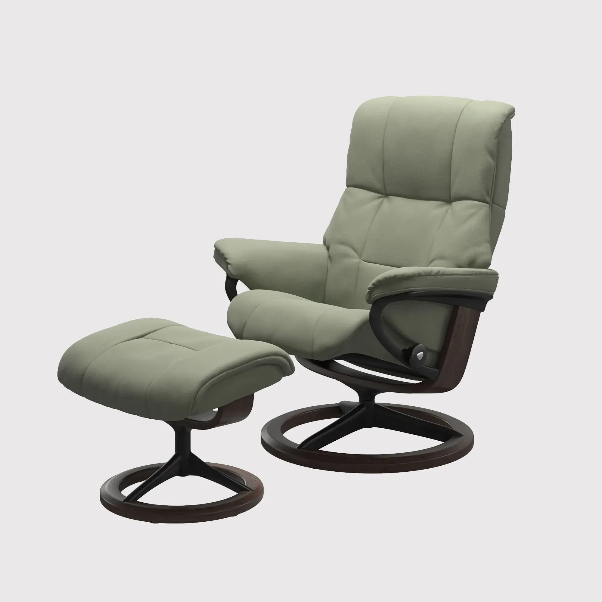 Stressless Mayfair Small Signature Recliner Chair & Footstool - Leather