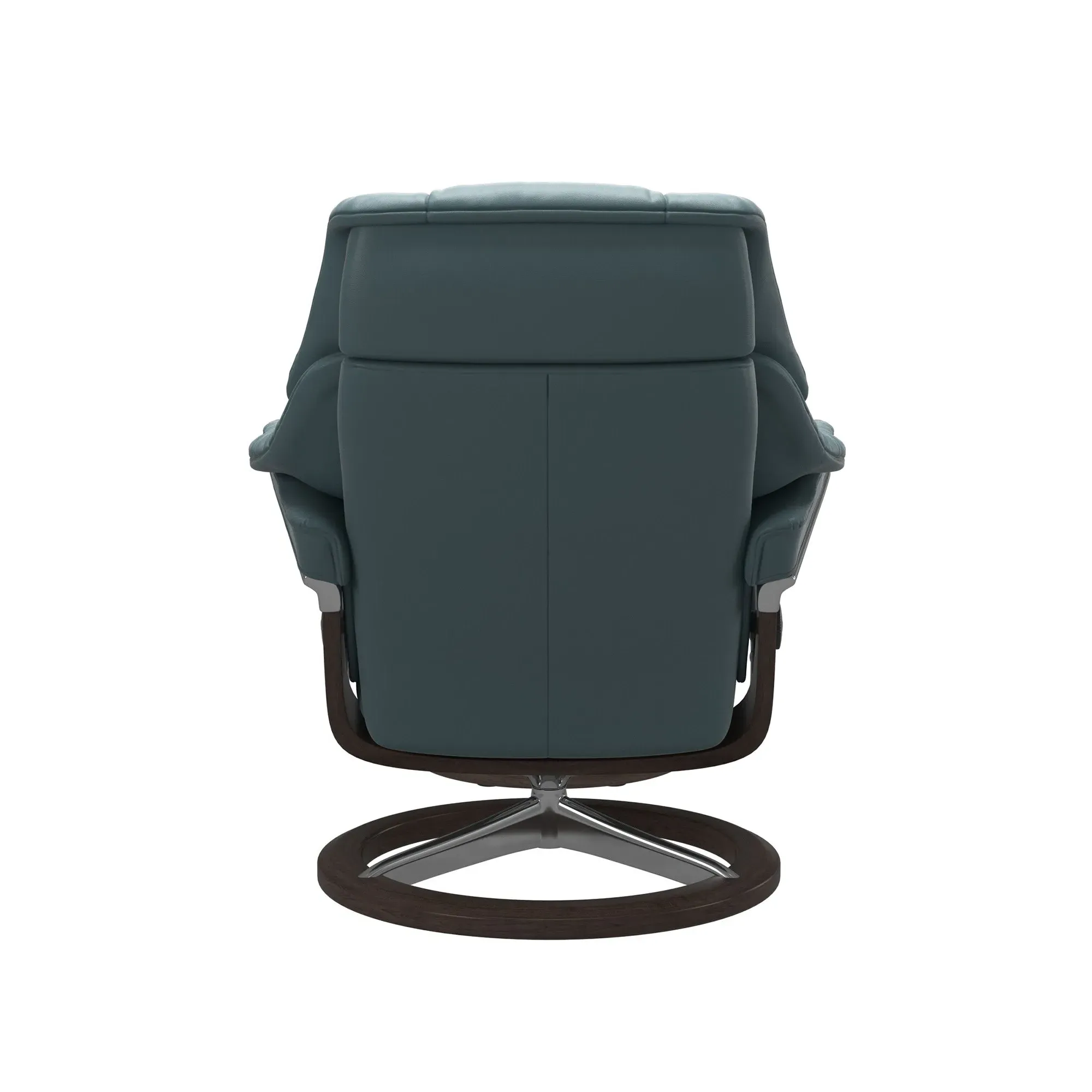 Stressless Reno Large Signature Recliner Chair & Footstool - Leather