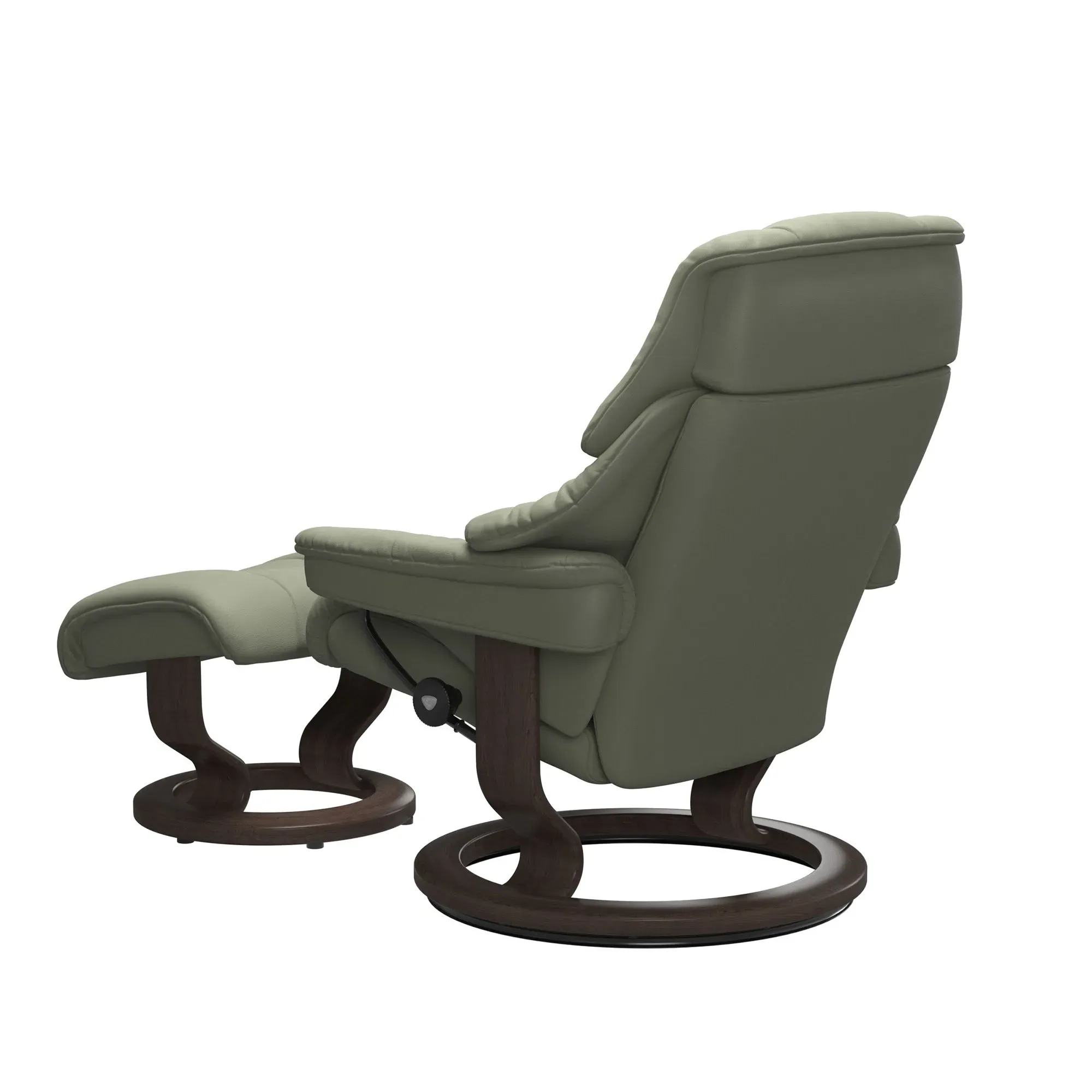 Stressless Reno Medium Recliner Chair & Footstool - Leather