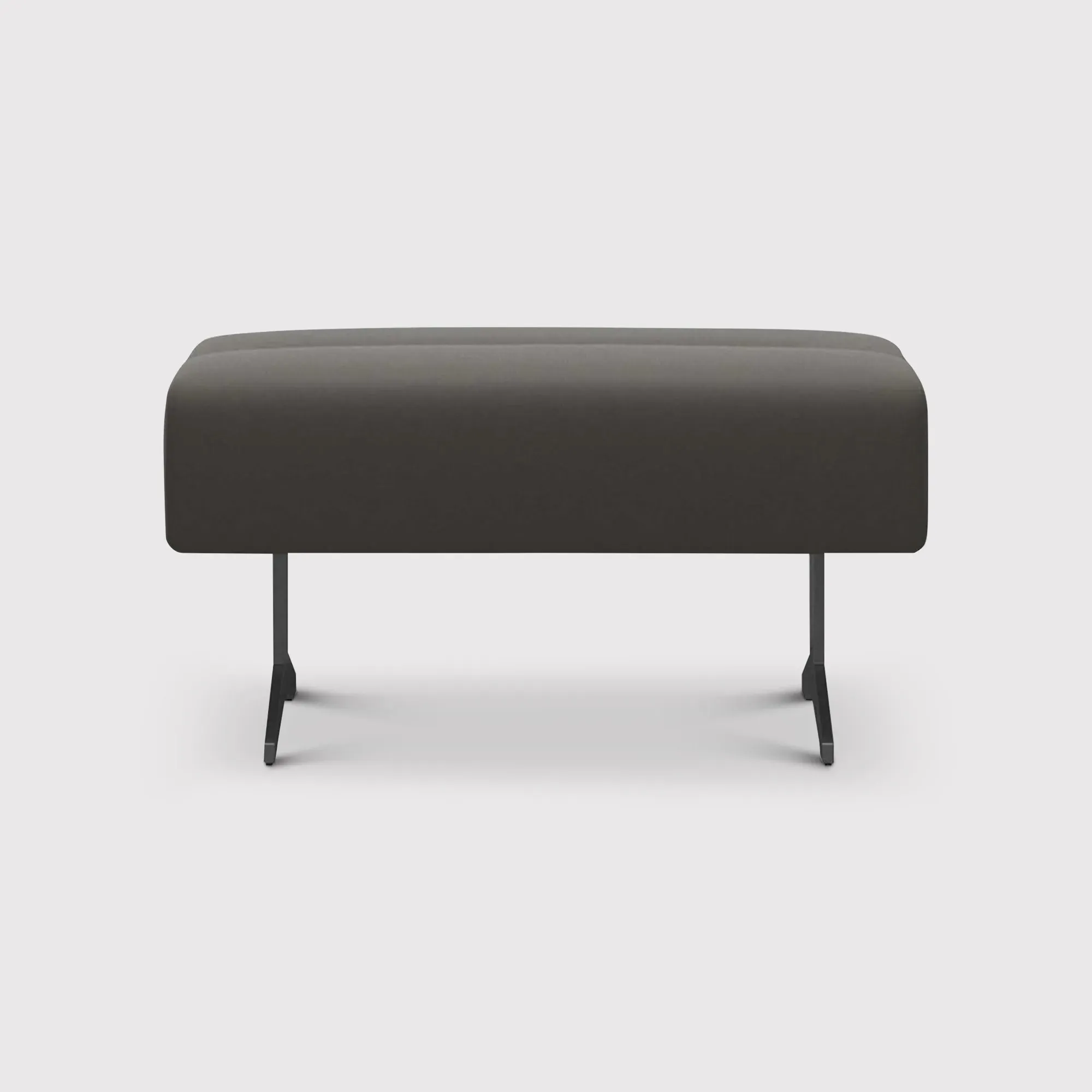 Stressless Stella Large Ottoman - Grey, Leather image