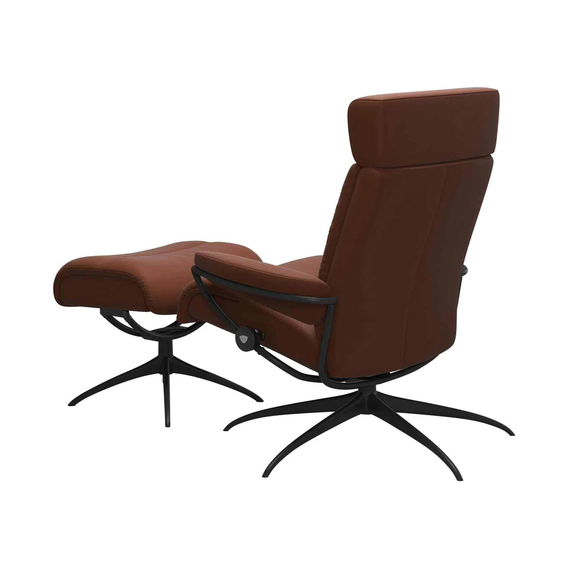 Stressless Tokyo Recliner Chair with Adjustable Headrest - Brown