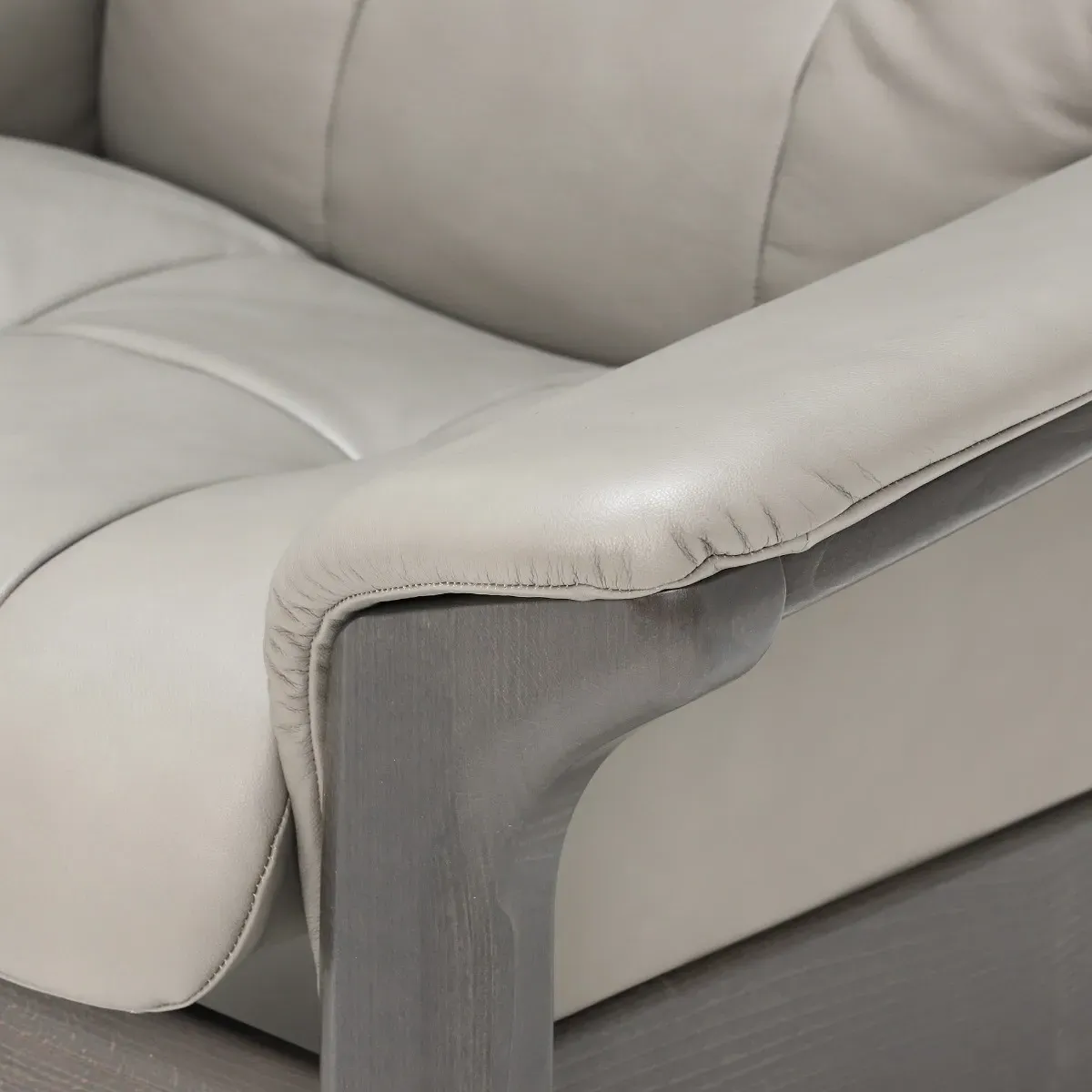 Stressless Windsor High Back 1-Seater Recliner - Grey, Leather