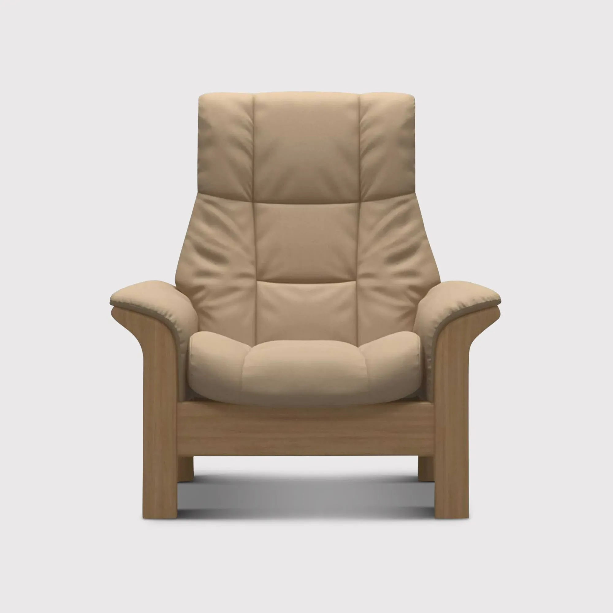 Stressless Windsor High Back 1-Seater Recliner - Neutral, Leather