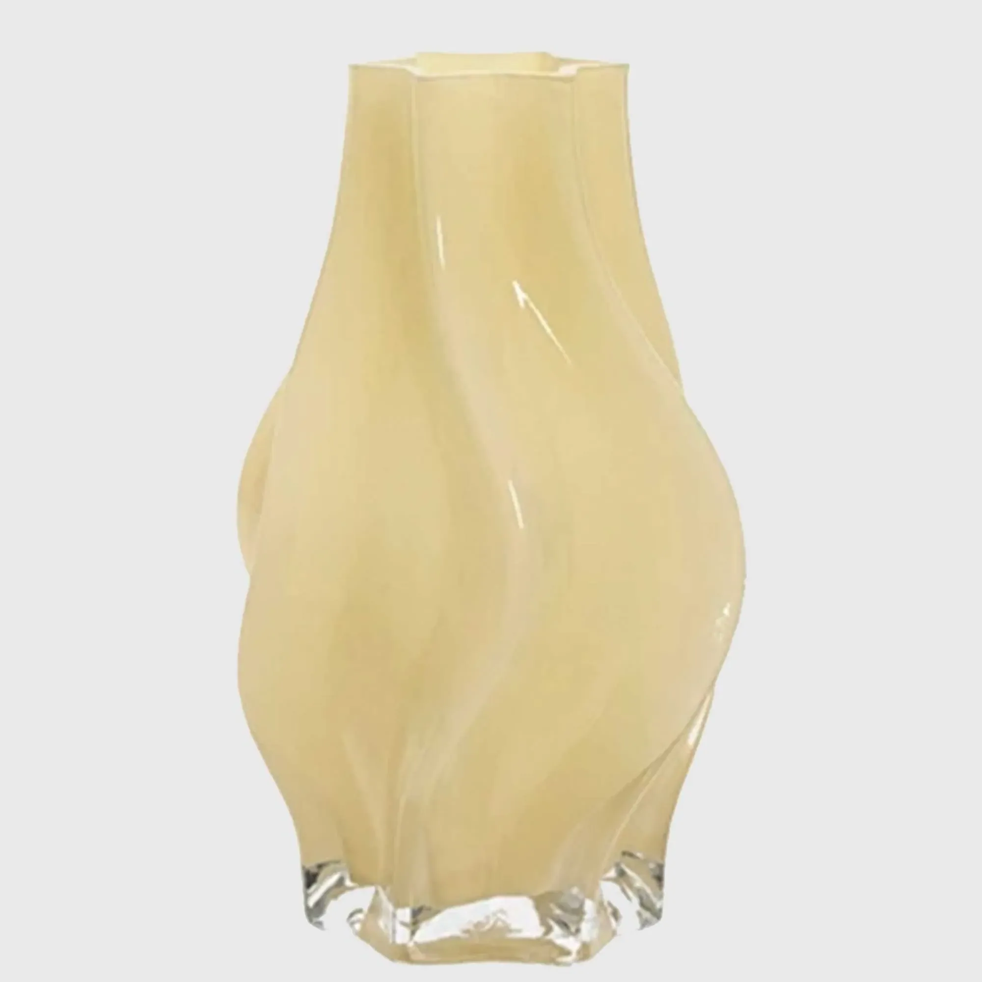Swirl Glass Vase - Neutral