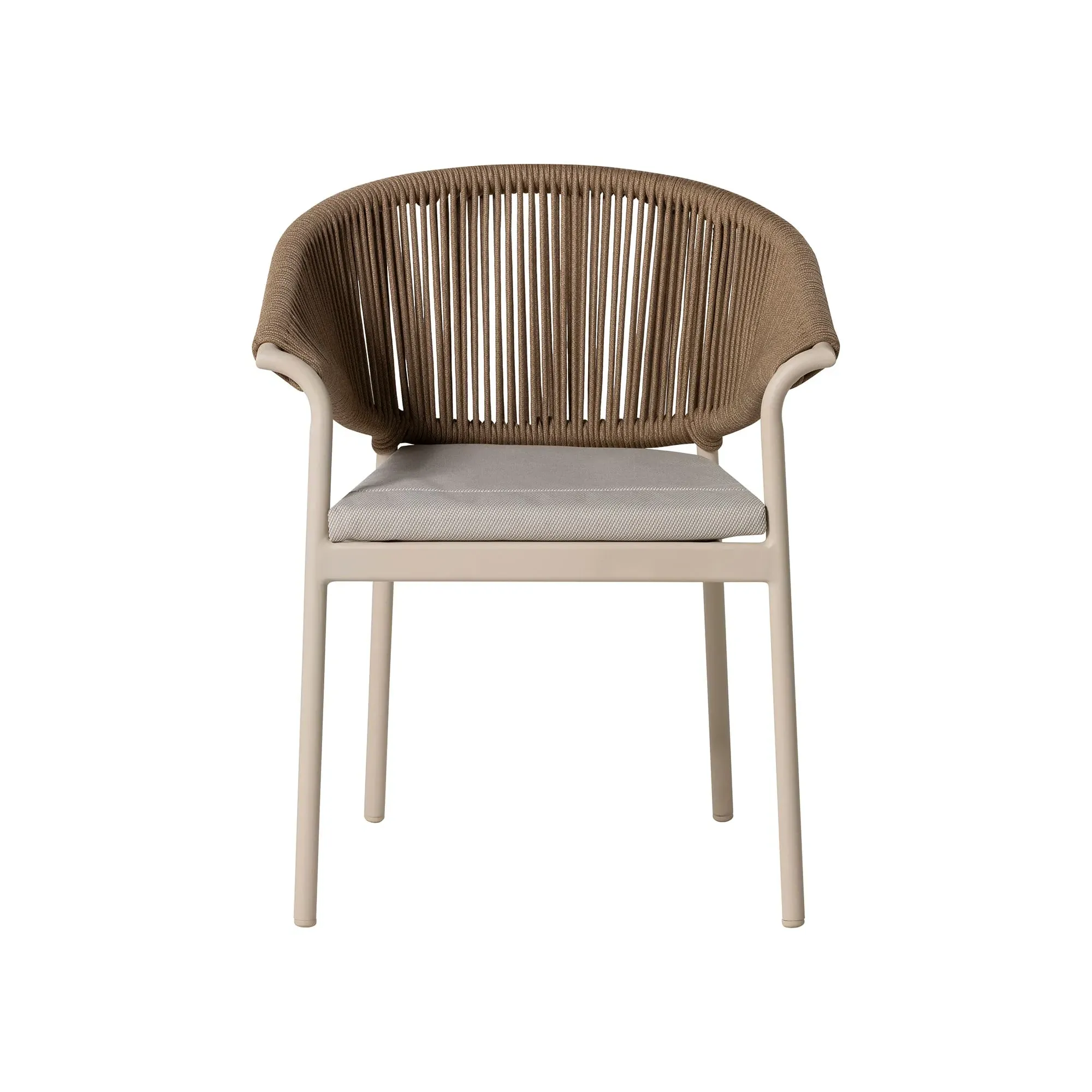 Sydney Garden Rope Back Dining Chair - White