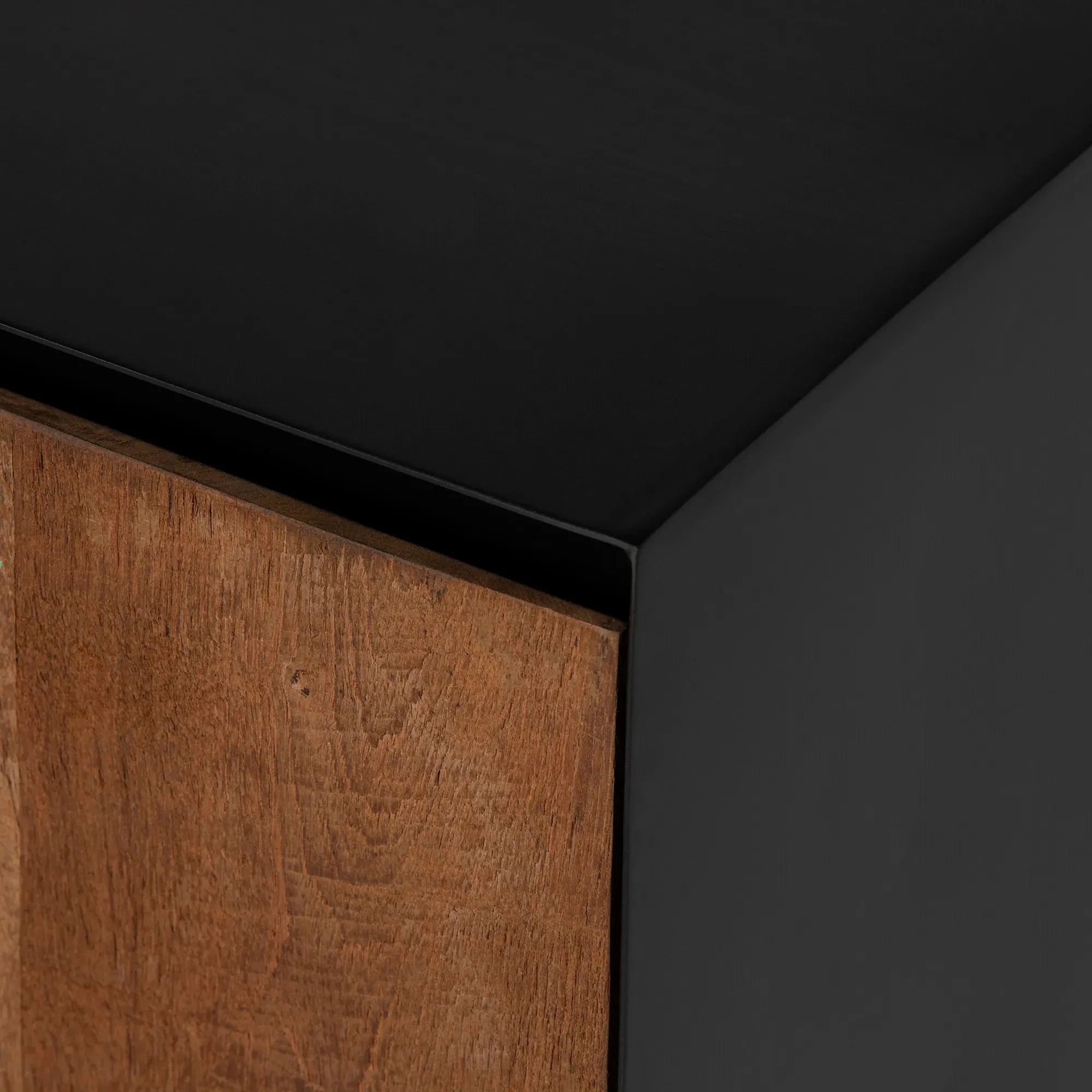 Syracuse 2 Drawer 2 Door TV Unit - Brown, Teak Wood