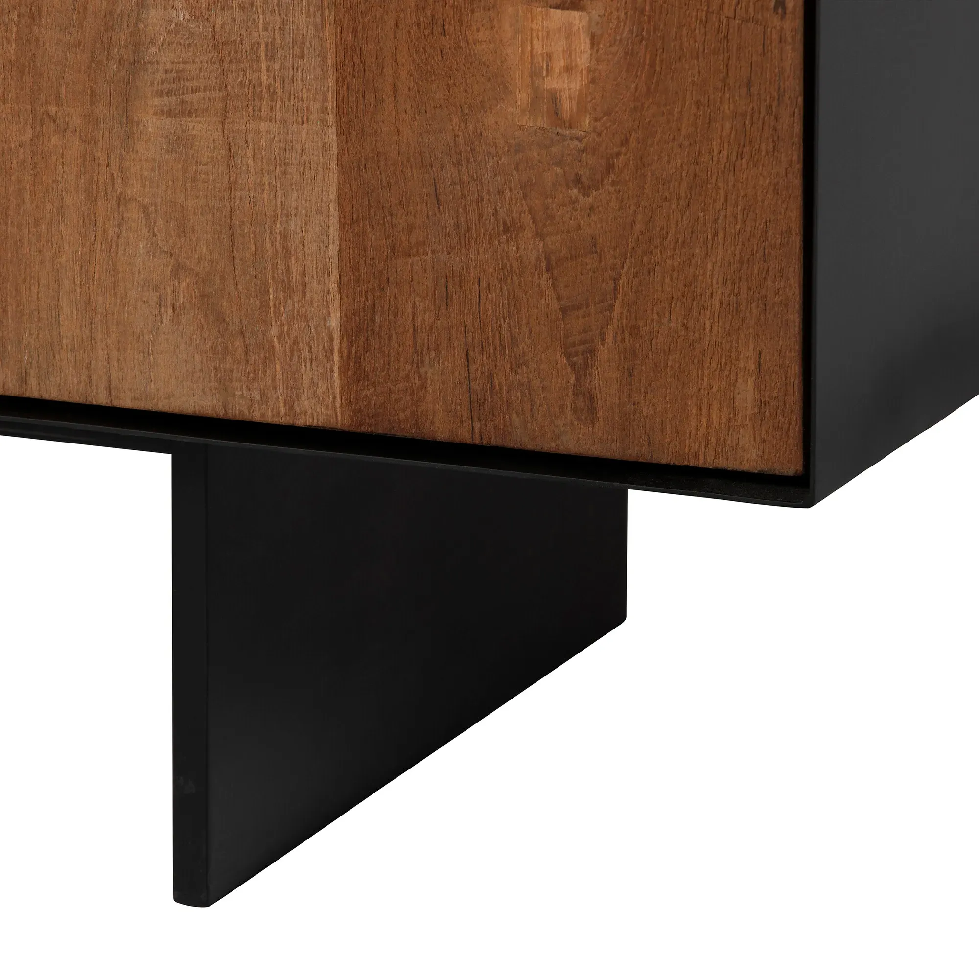 Syracuse 2 Drawer 2 Door TV Unit - Brown, Teak Wood