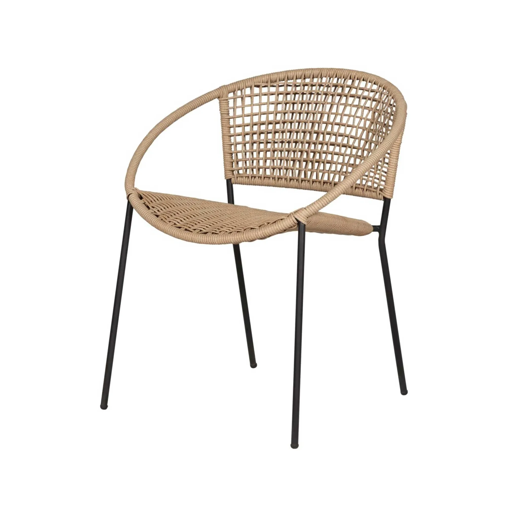 Taboga Round Outdoor Bistro Dining Set - Neutral, Teak