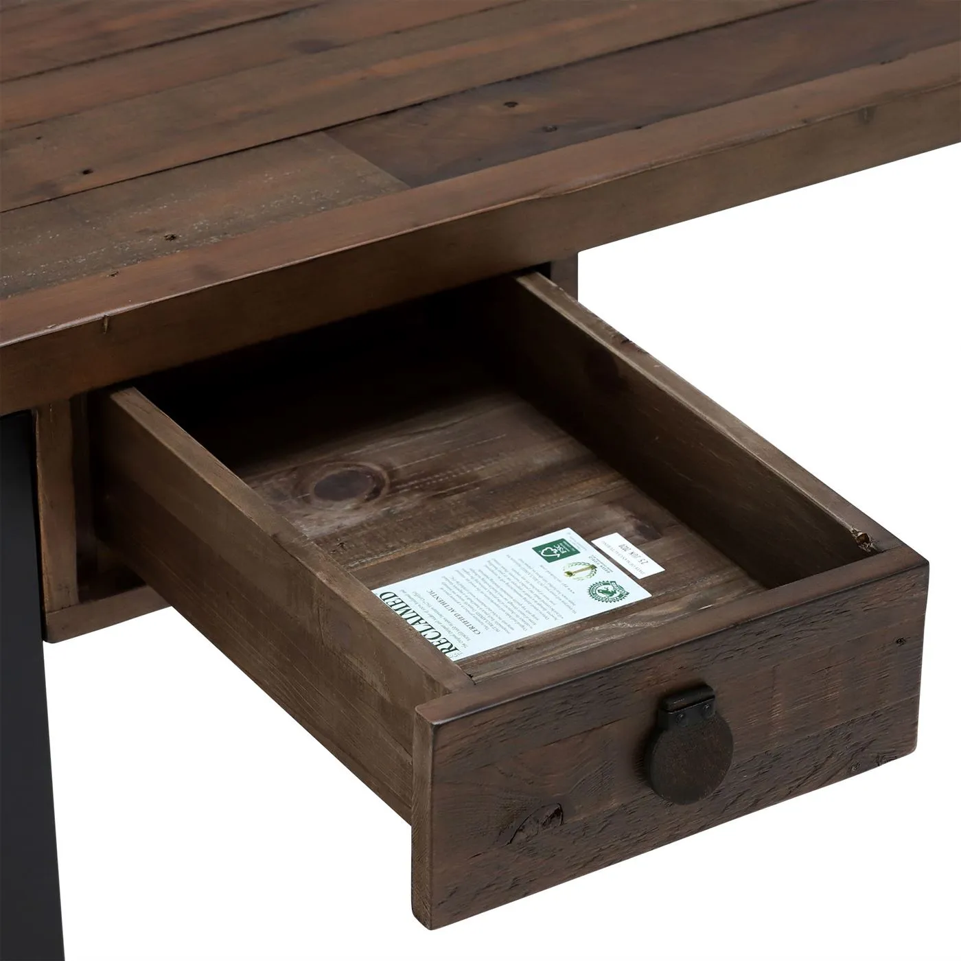 Tacoma Slim Office Desk - Brown, Wood