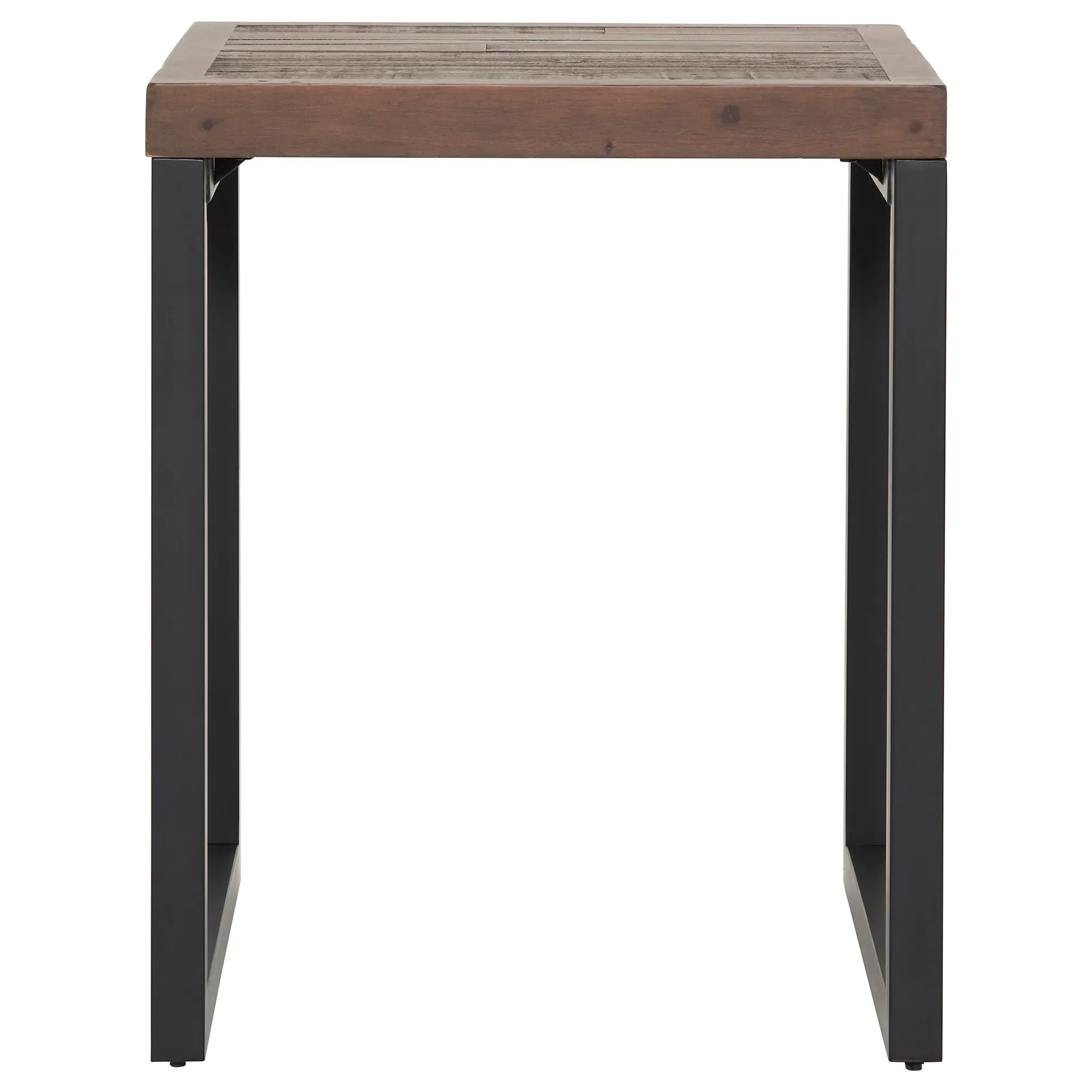 Tacoma Square Bar Table - Brown, Reclaimed Wood
