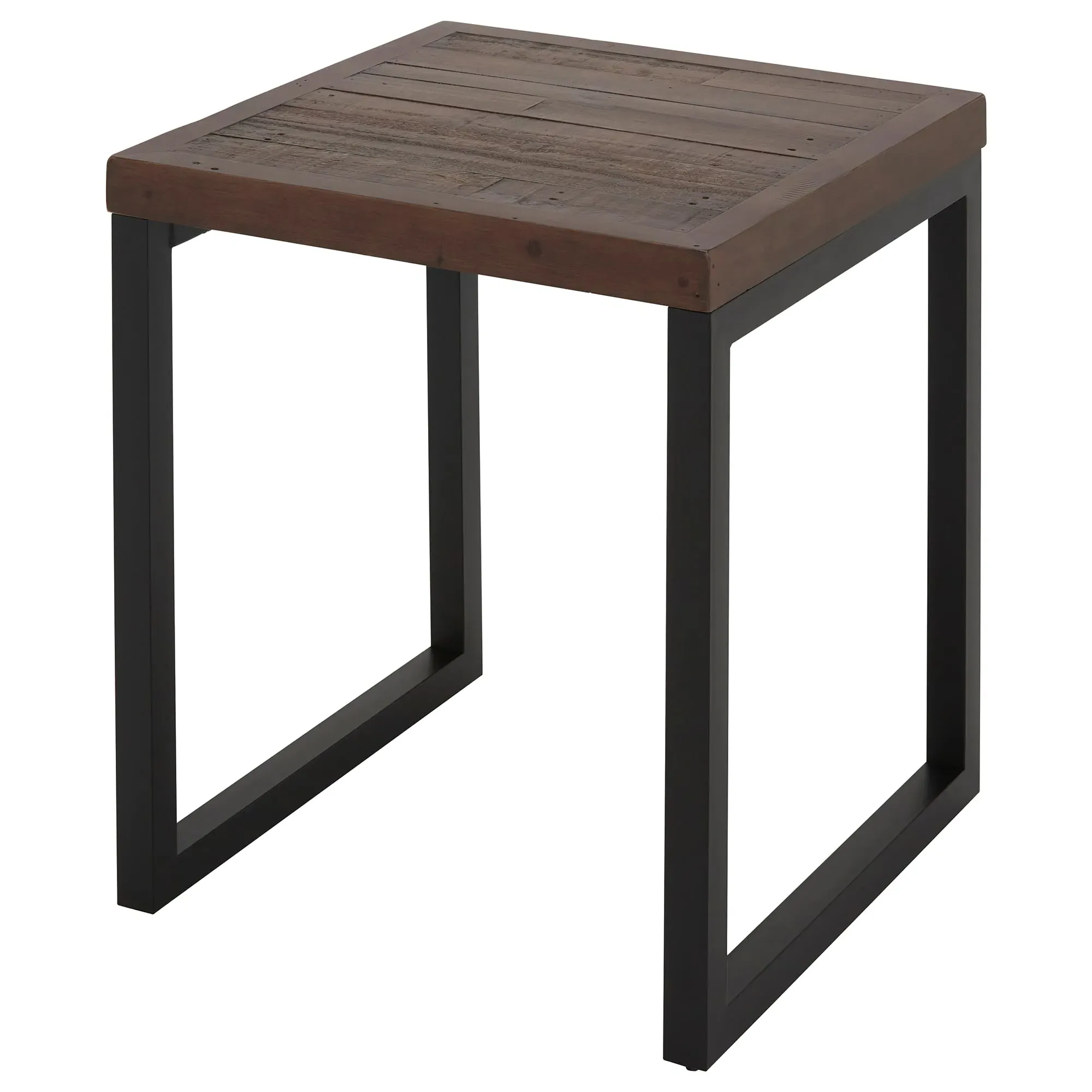 Tacoma Square Bar Table - Brown, Reclaimed Wood