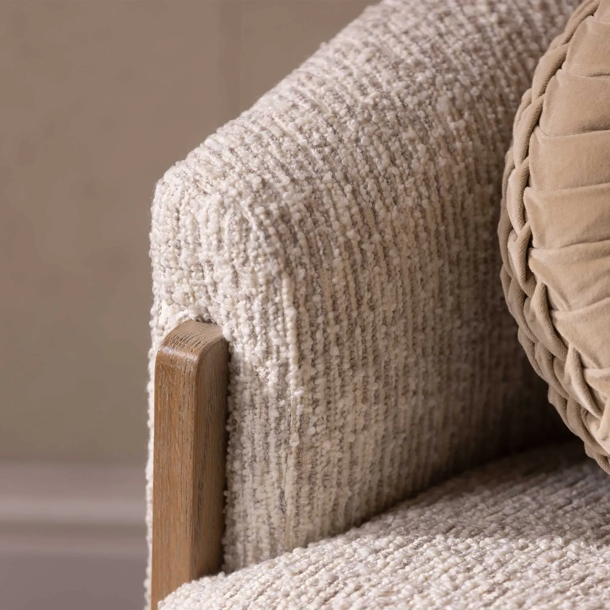 Talbot Armchair - Grey, Fabric