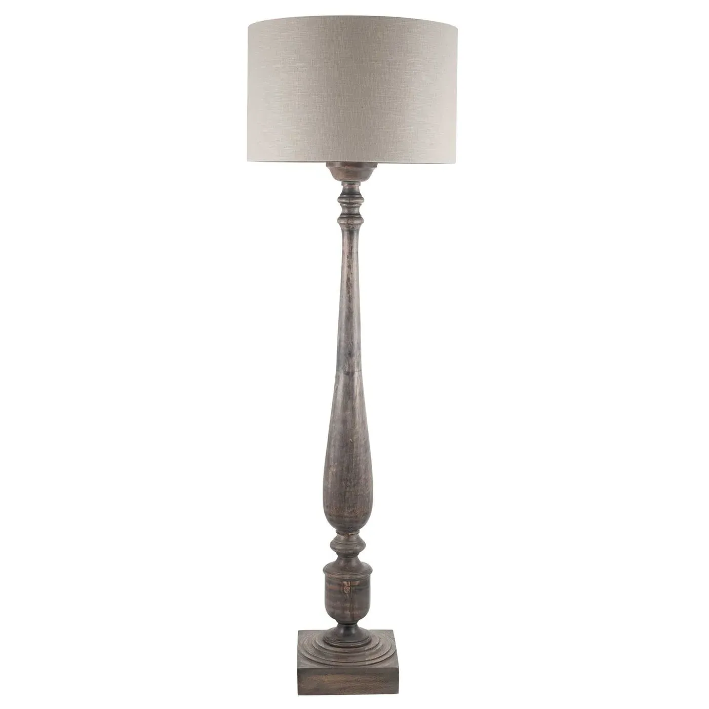 Tall Floor Lamp - Mango Wood image