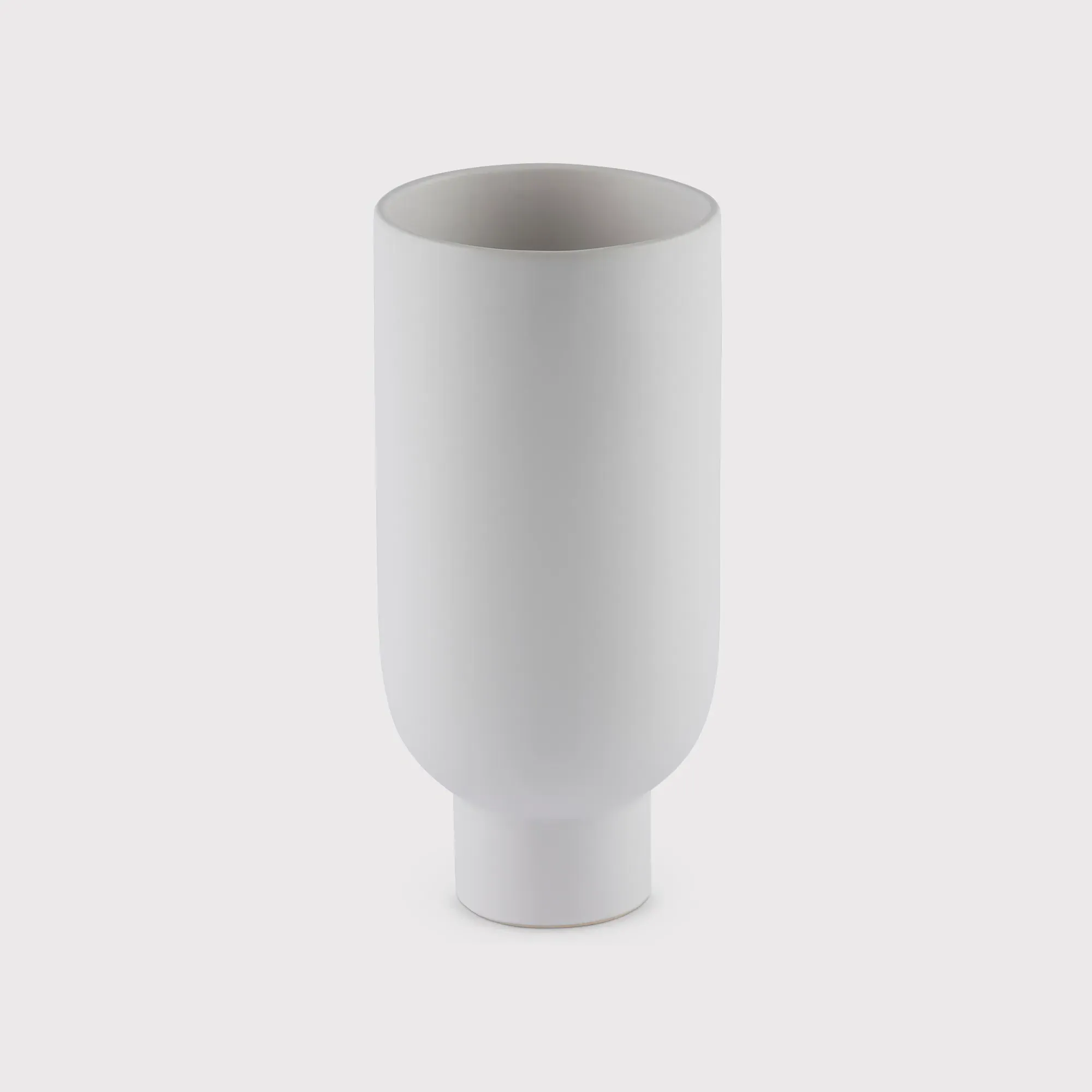 Tall Stem Vase - White, Ceramic product