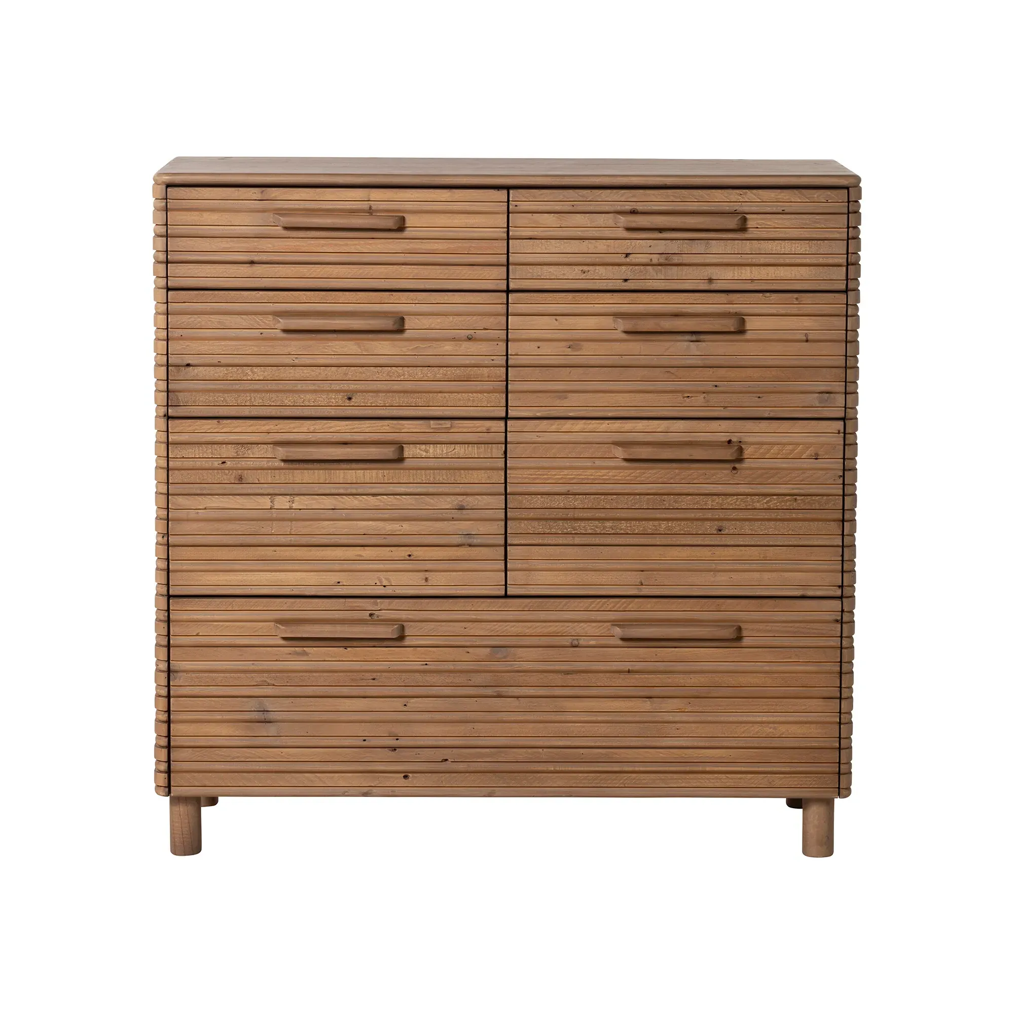 Tamia 7 Drawer Chest - Brown, Reclaimed Wood