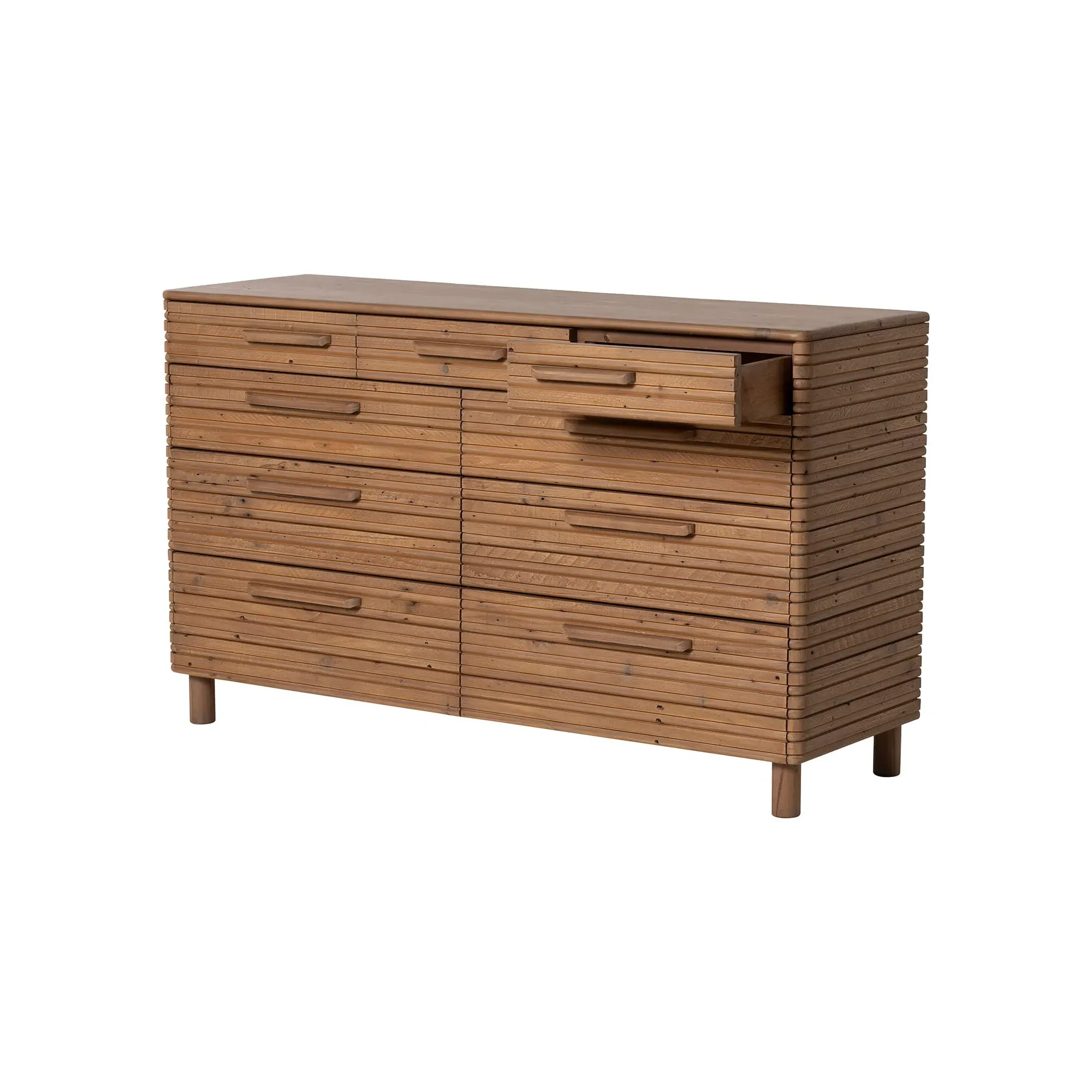Tamia 9 Drawer Chest - Brown, Reclaimed Wood