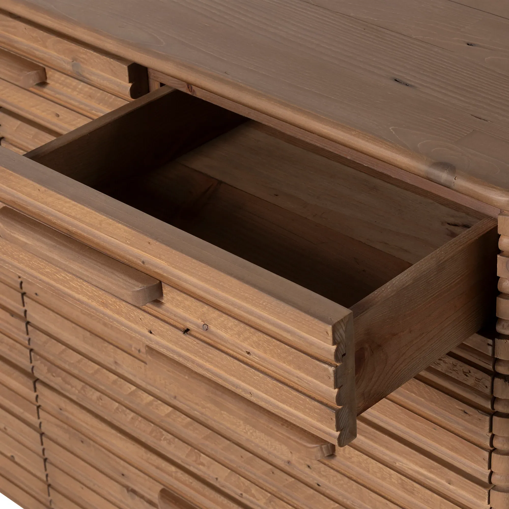 Tamia 9 Drawer Chest - Brown, Reclaimed Wood