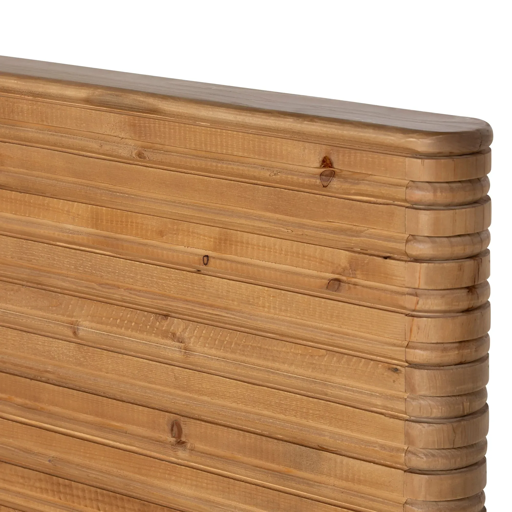 Tamia Super King Bed Frame - Brown, Reclaimed Wood