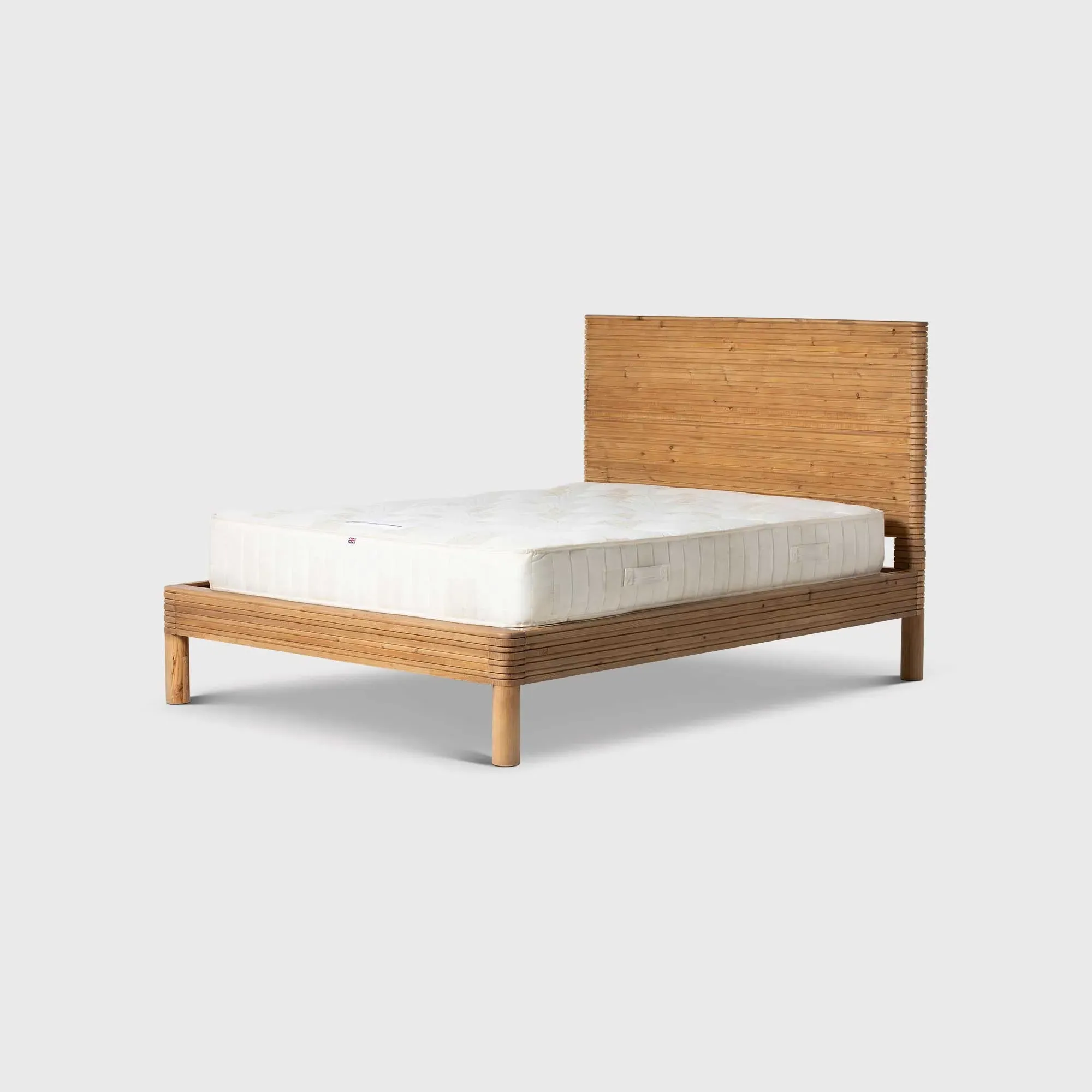 Tamia Super King Bed Frame - Brown, Reclaimed Wood image