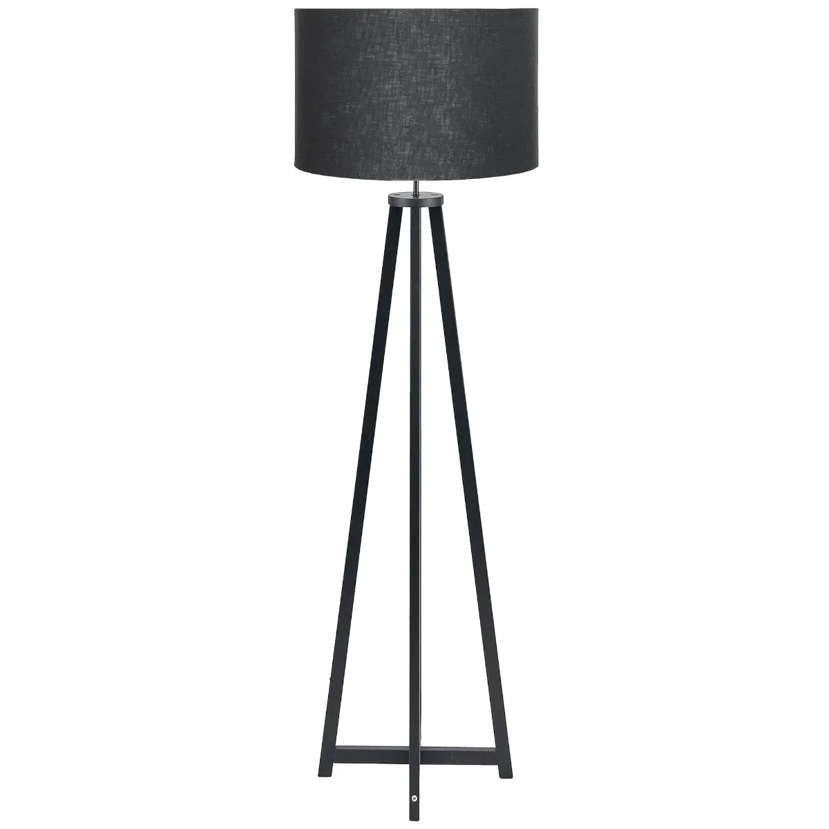 Tapered Floor Lamp - Black, Wood image