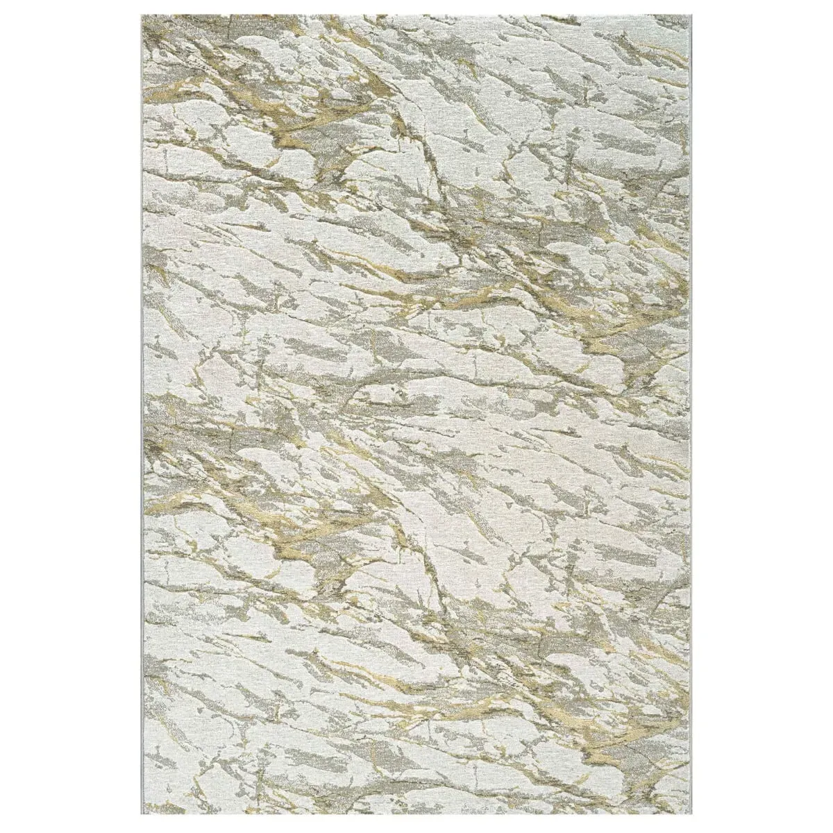 Tarine Square Rug - Yellow, Polypropylene