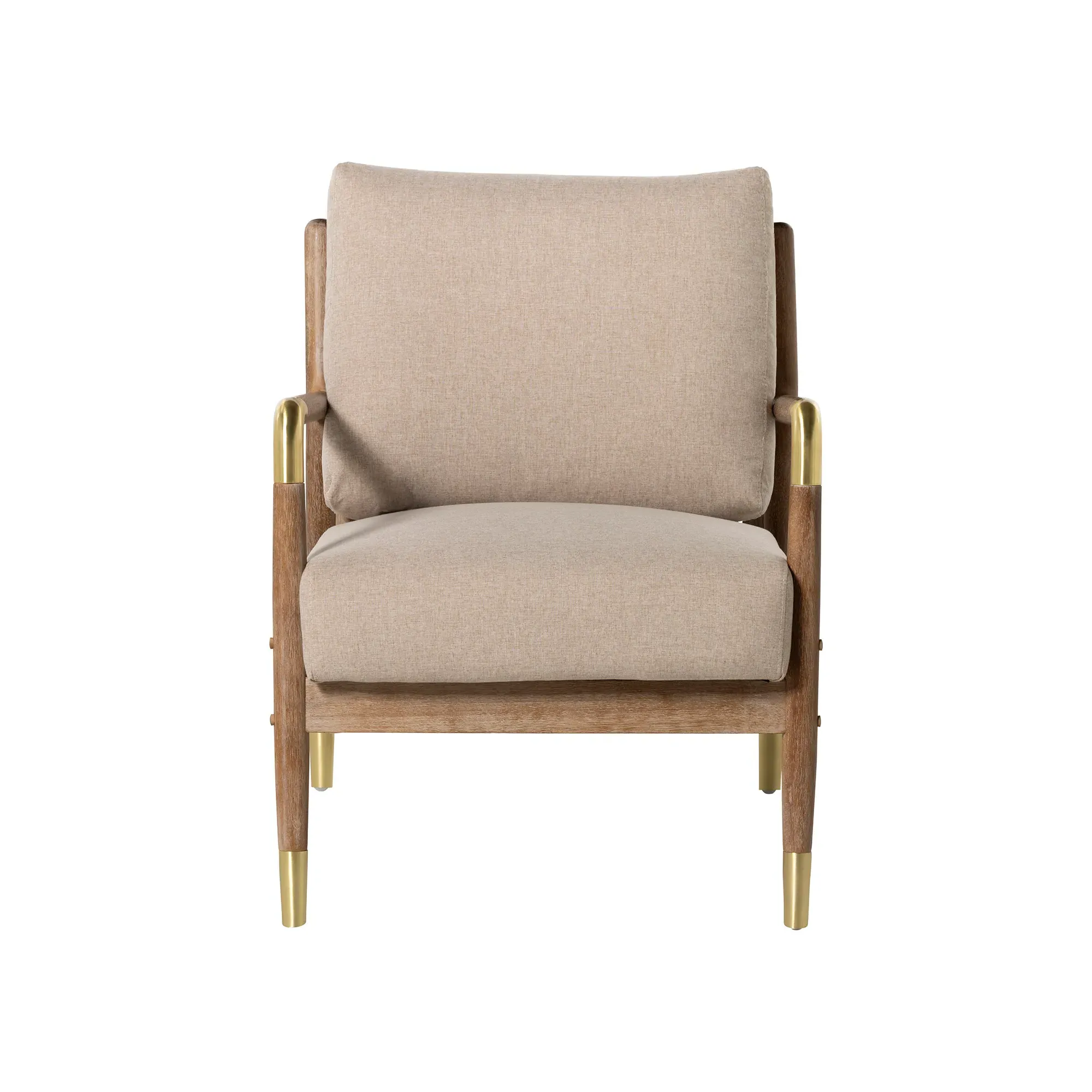 Tarron Armchair - Neutral, Cashmere Fabric