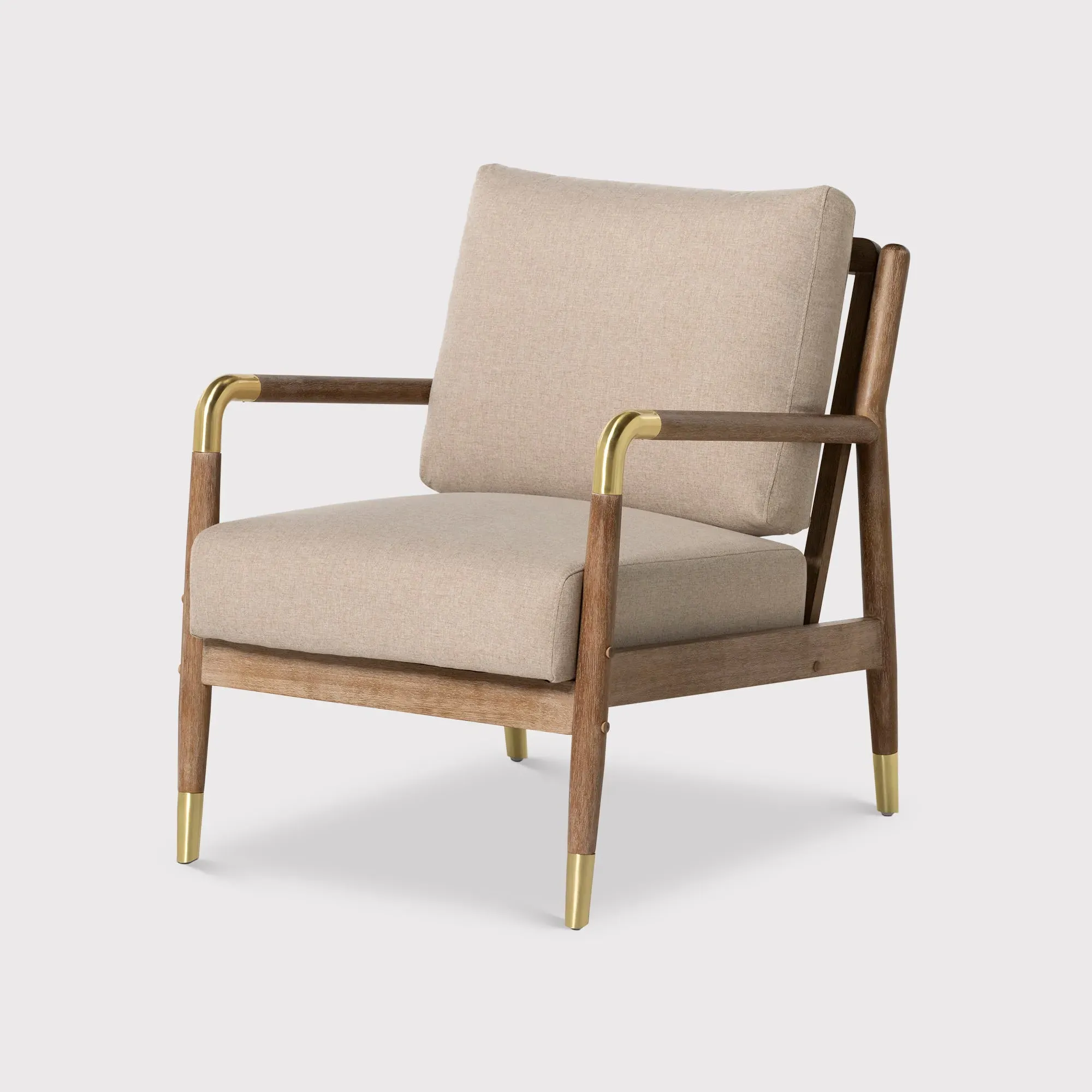 Tarron Armchair - Neutral, Cashmere Fabric image