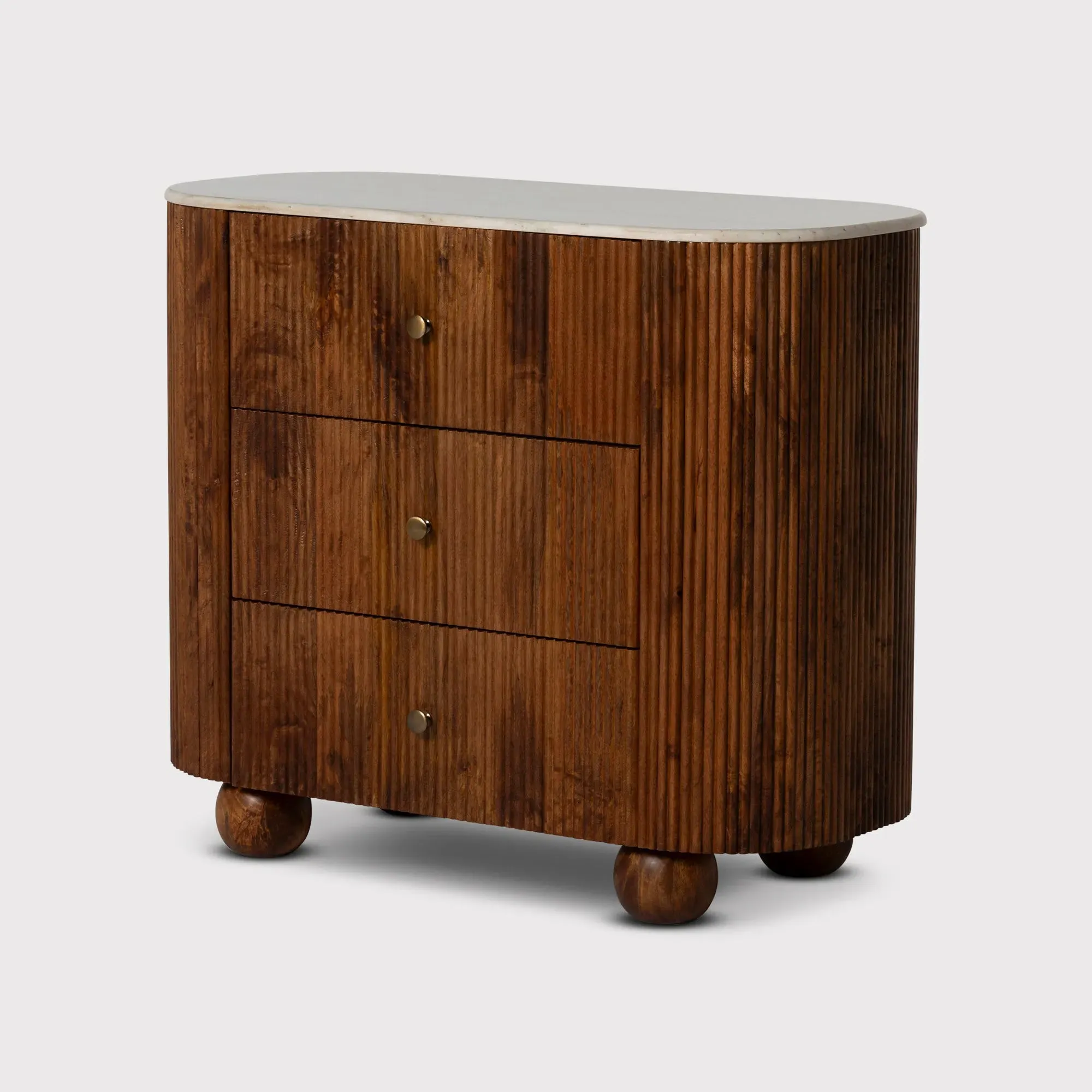 Tasso 3 Drawer Chest of Drawers - Brown, Wood image