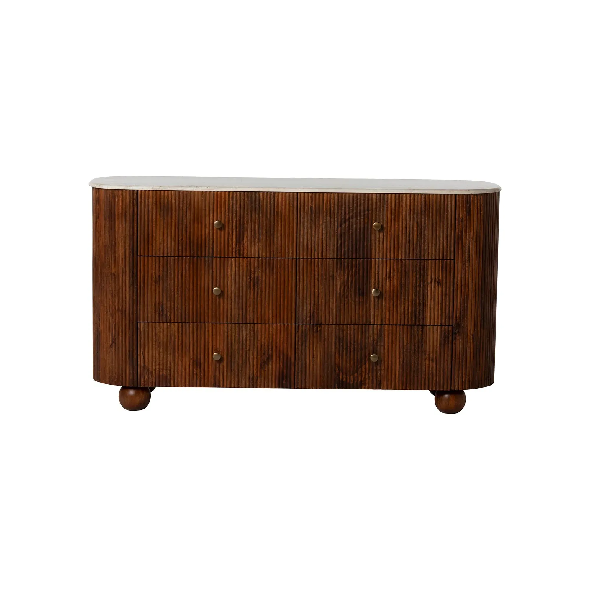 Tasso 6 Drawer Chest of Drawers - Brown, Wood