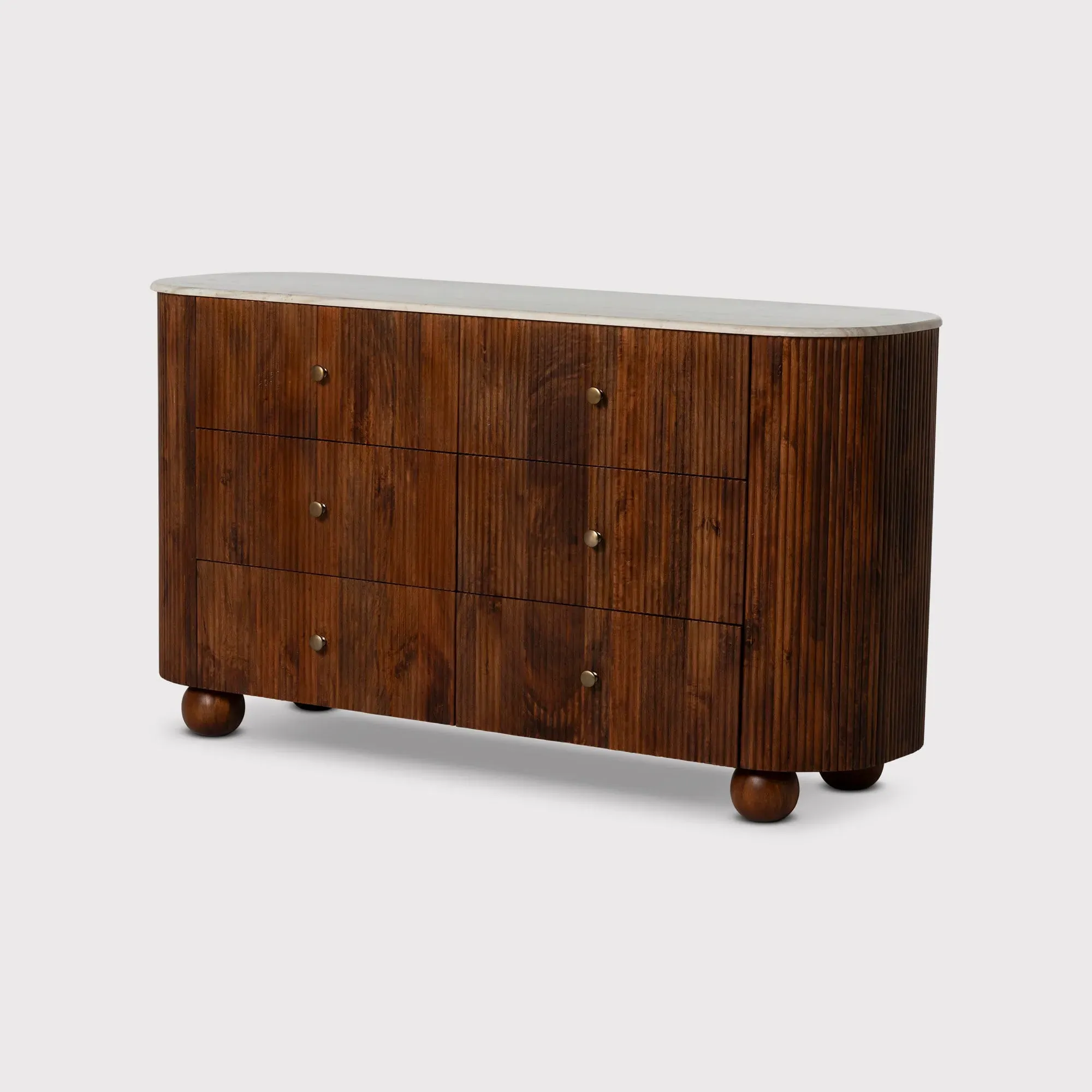 Tasso 6 Drawer Chest of Drawers - Brown, Wood
