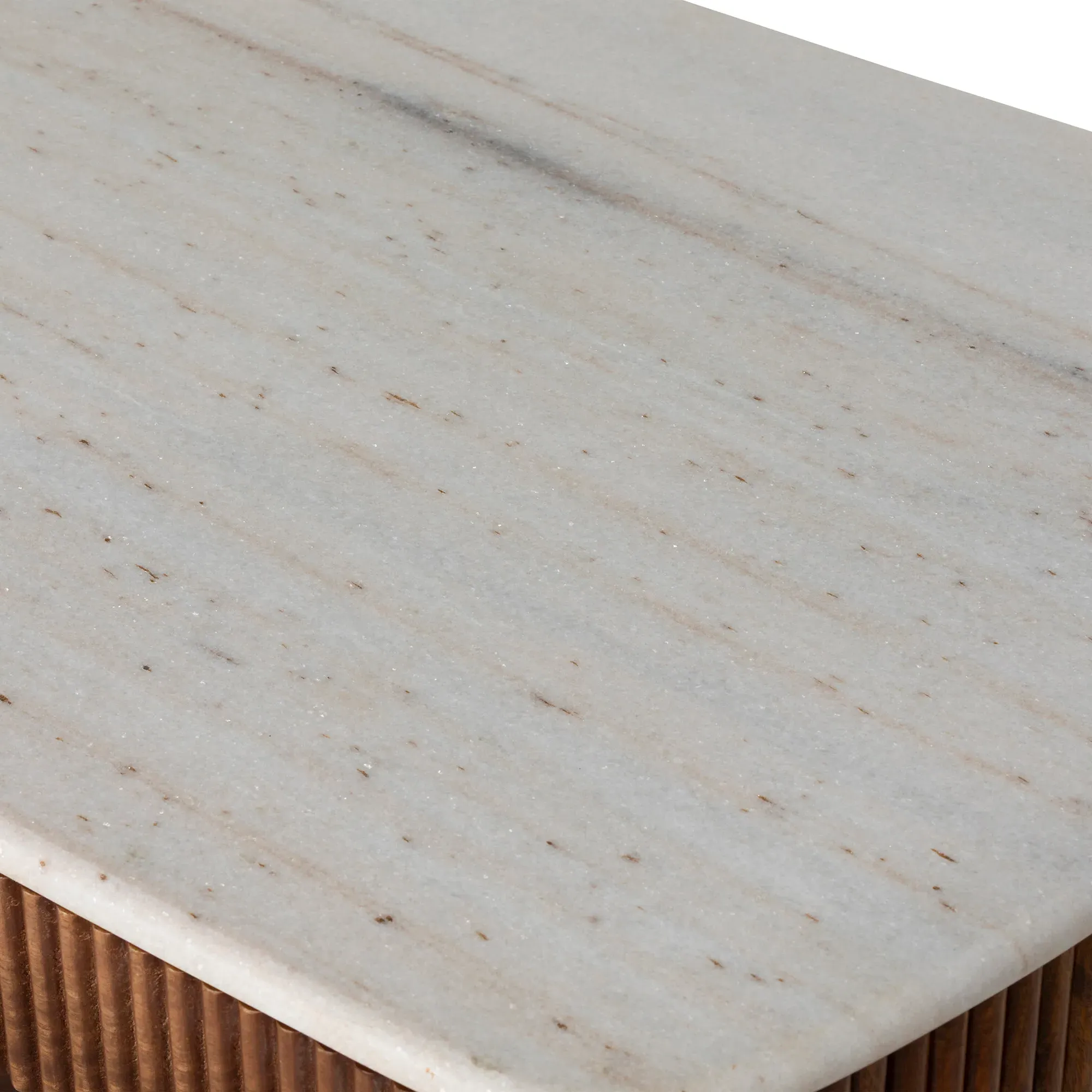 Tasso Desk with Drawer - Brown, Mango Wood