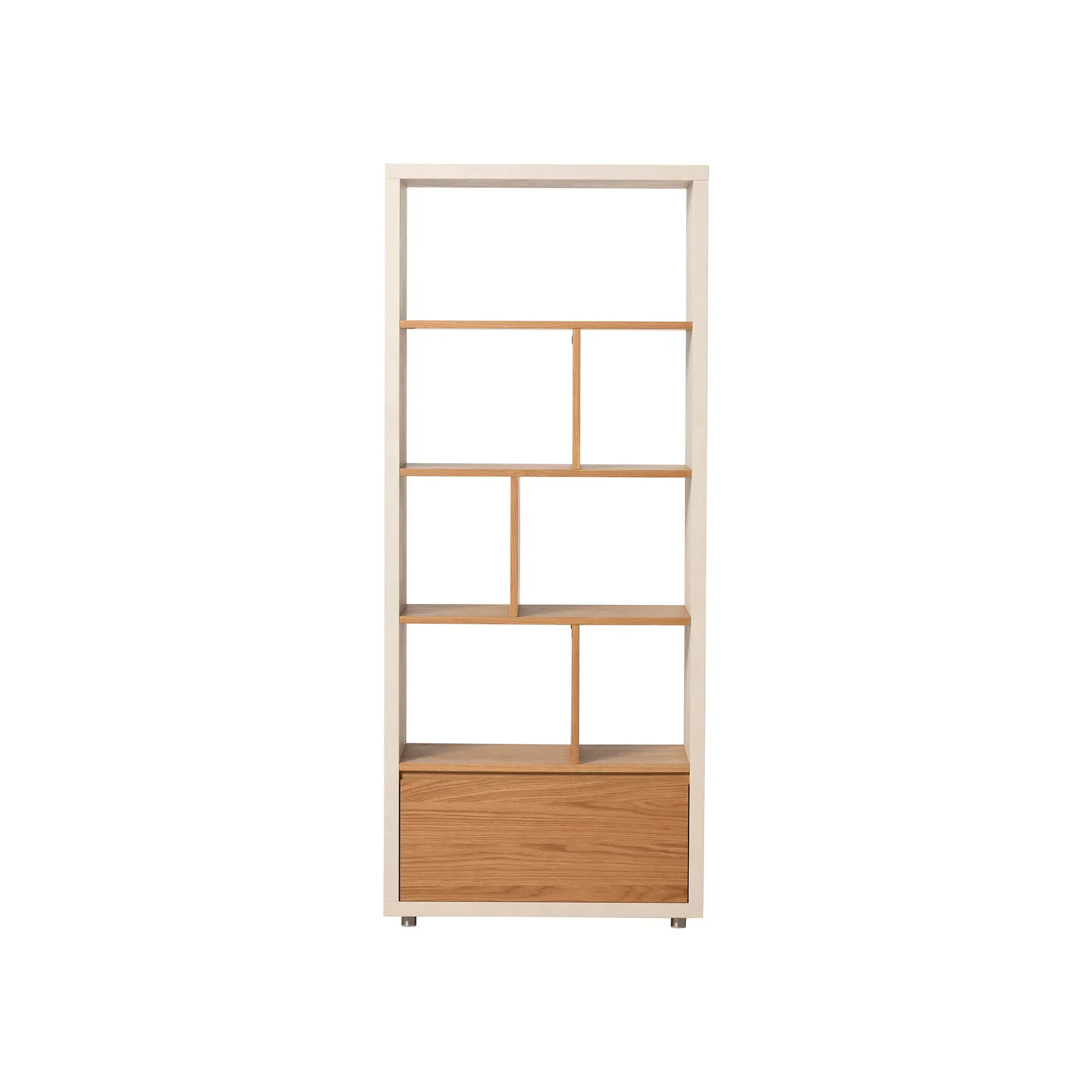 Tate Bookcase with Drawer - Brown