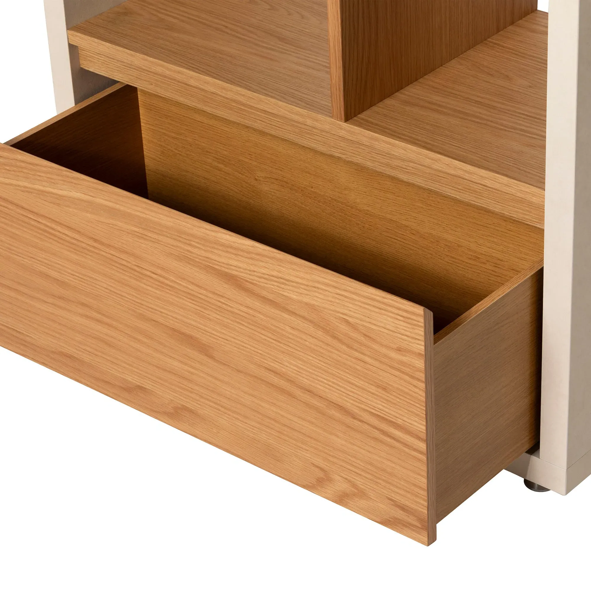 Tate Bookcase with Drawer - Brown