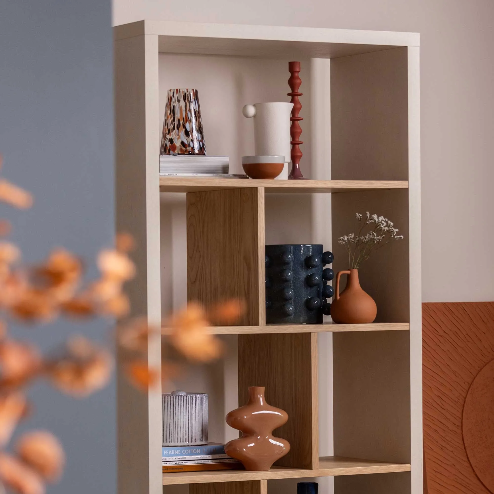 Tate Bookcase with Drawer - Brown