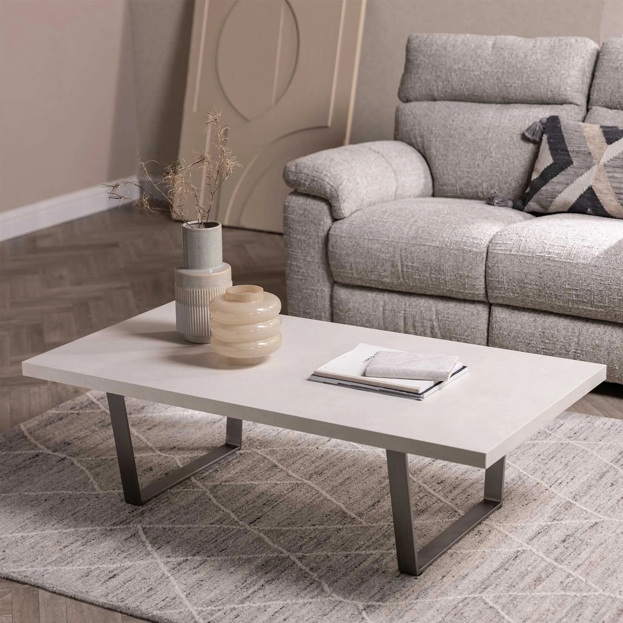 Tate Rectangle Coffee Table - Brown