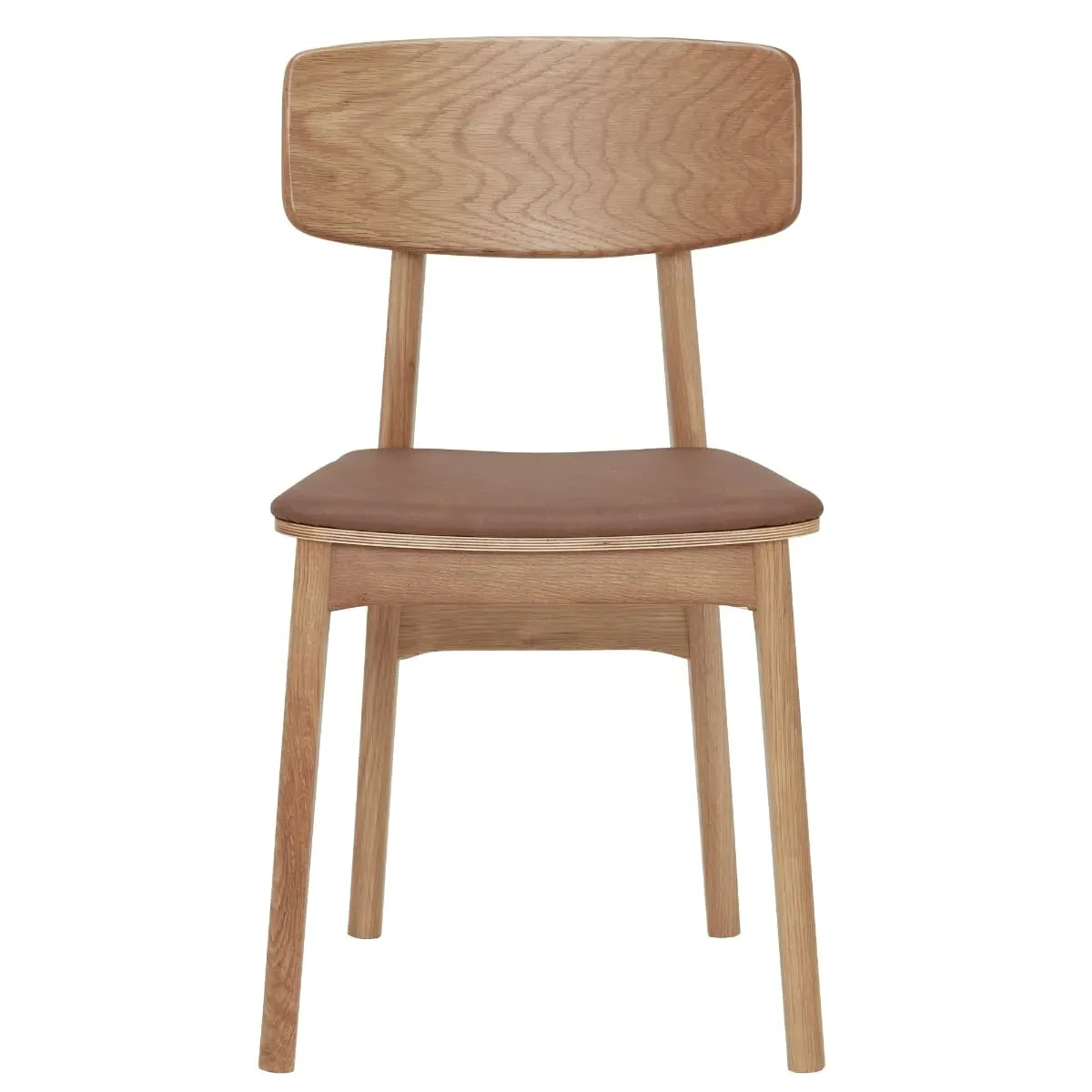 Tatum Livo Dining Chair - Brown, Oak