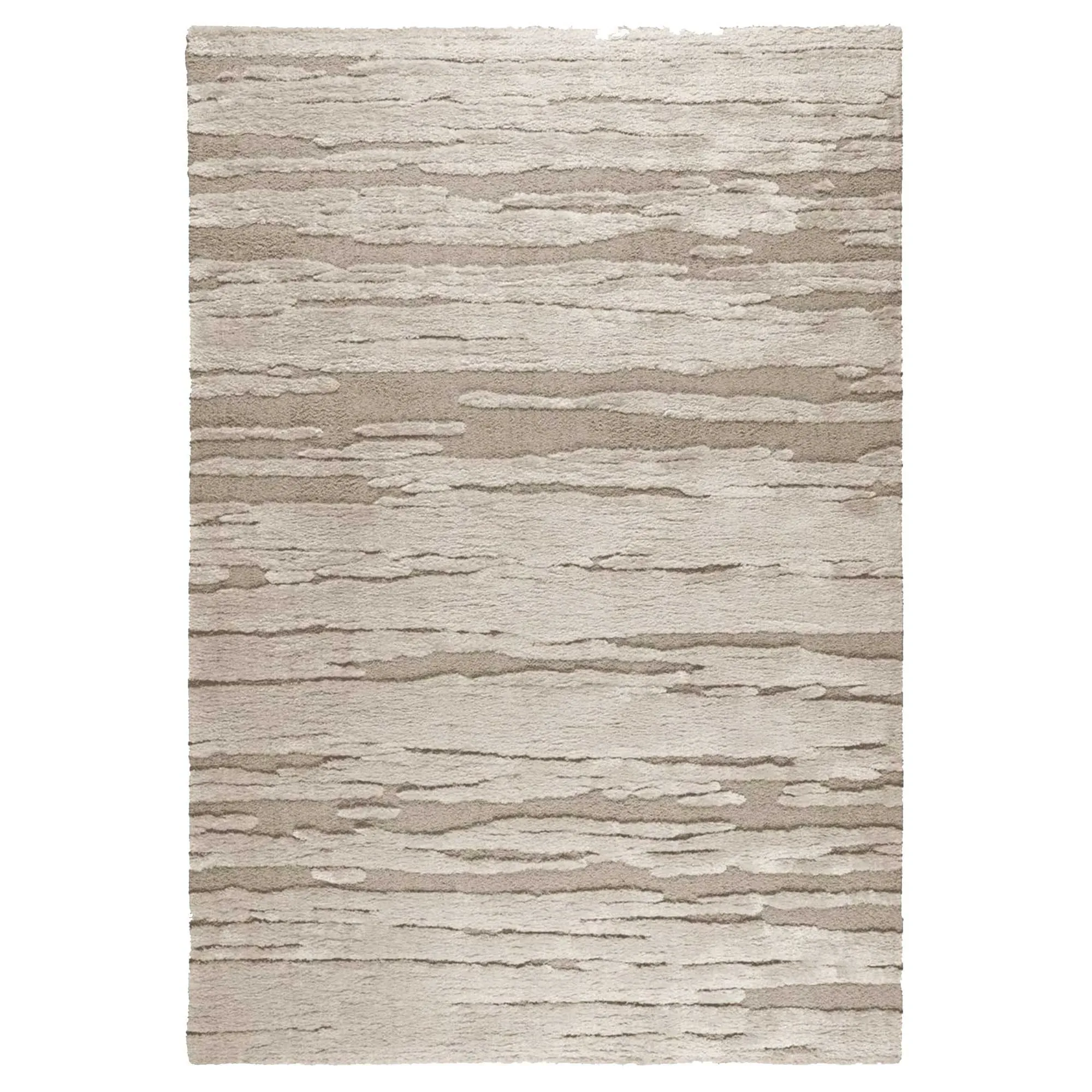 Taupe Etch Square Rug - Taupe, Polyester