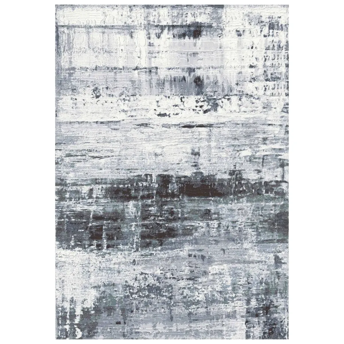 Tempest Square Rug - Blue, Polypropylene