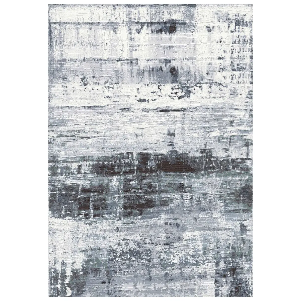 Tempest Square Rug - Blue, Polypropylene