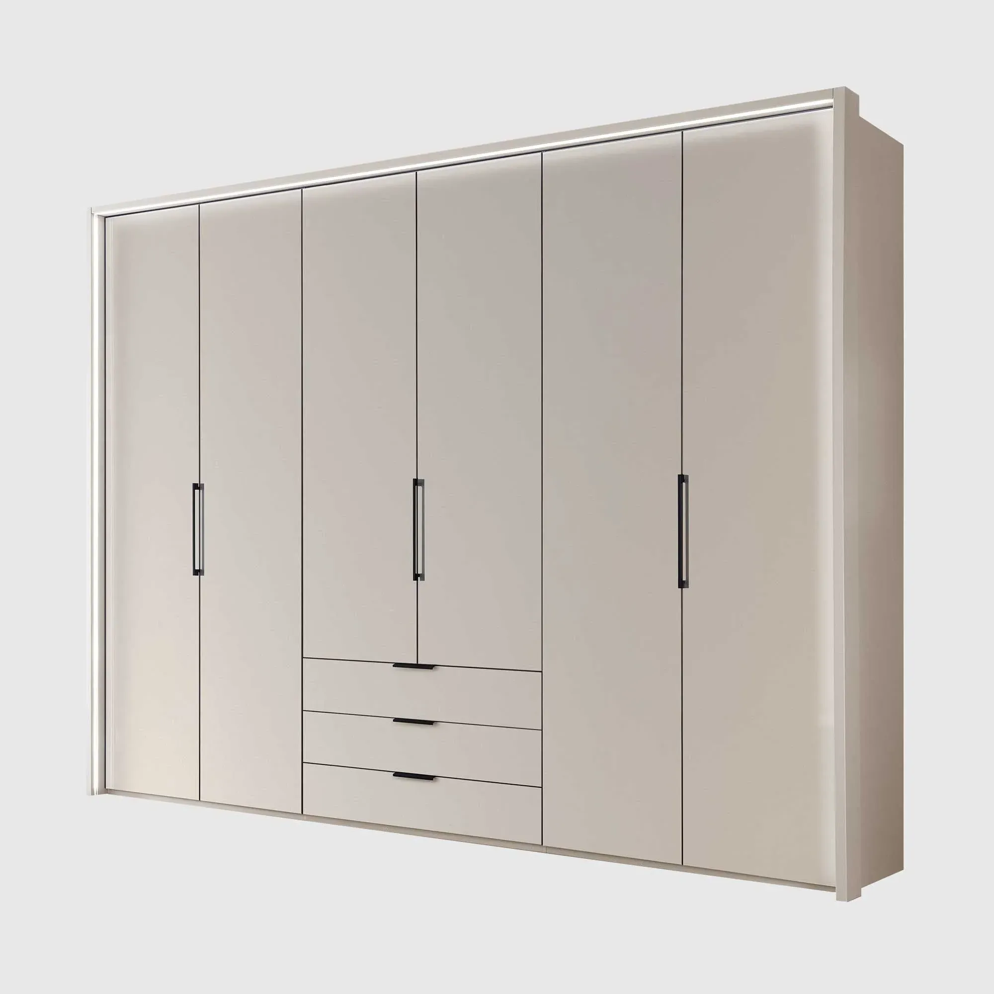 Templin 2000 6 Door Wardrobe - Neutral image